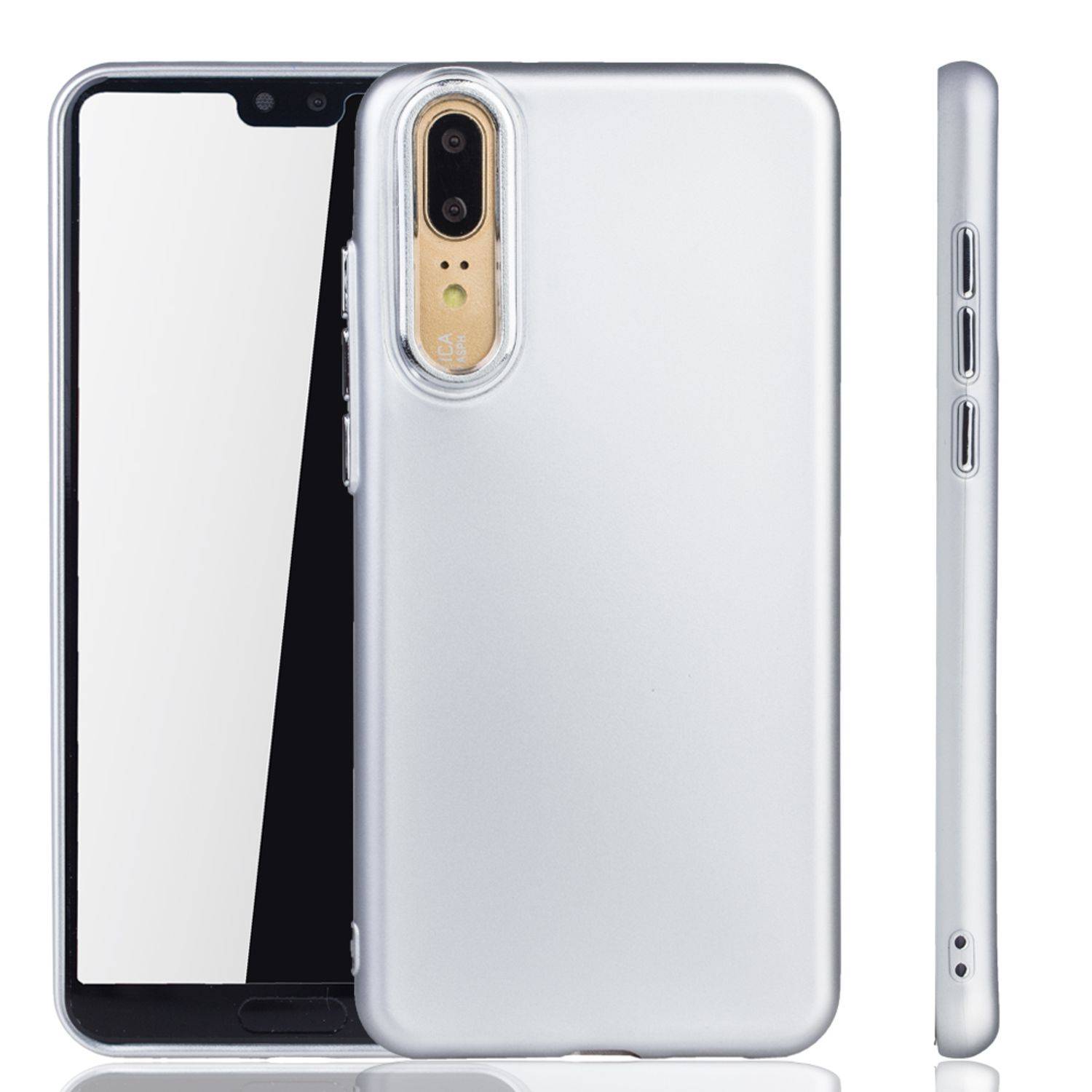Huawei P20 Handyhülle Backcover Silber