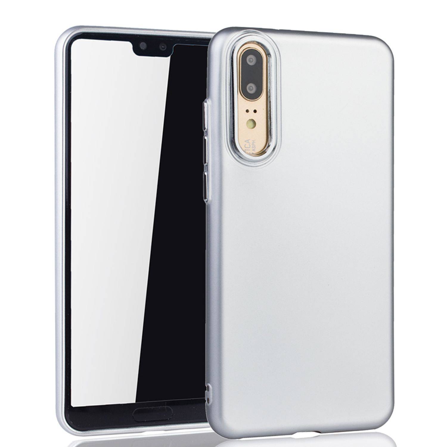 Huawei P20 Handyhülle Backcover Silber