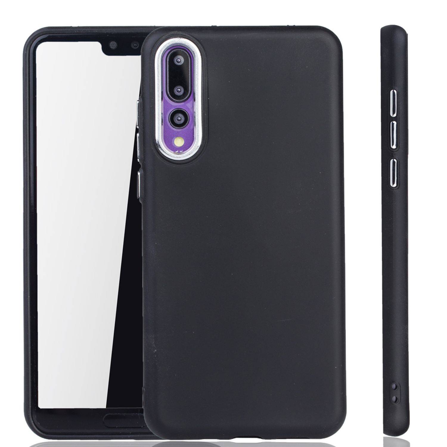 Huawei P20 Pro Handyhülle Backcover Schwarz