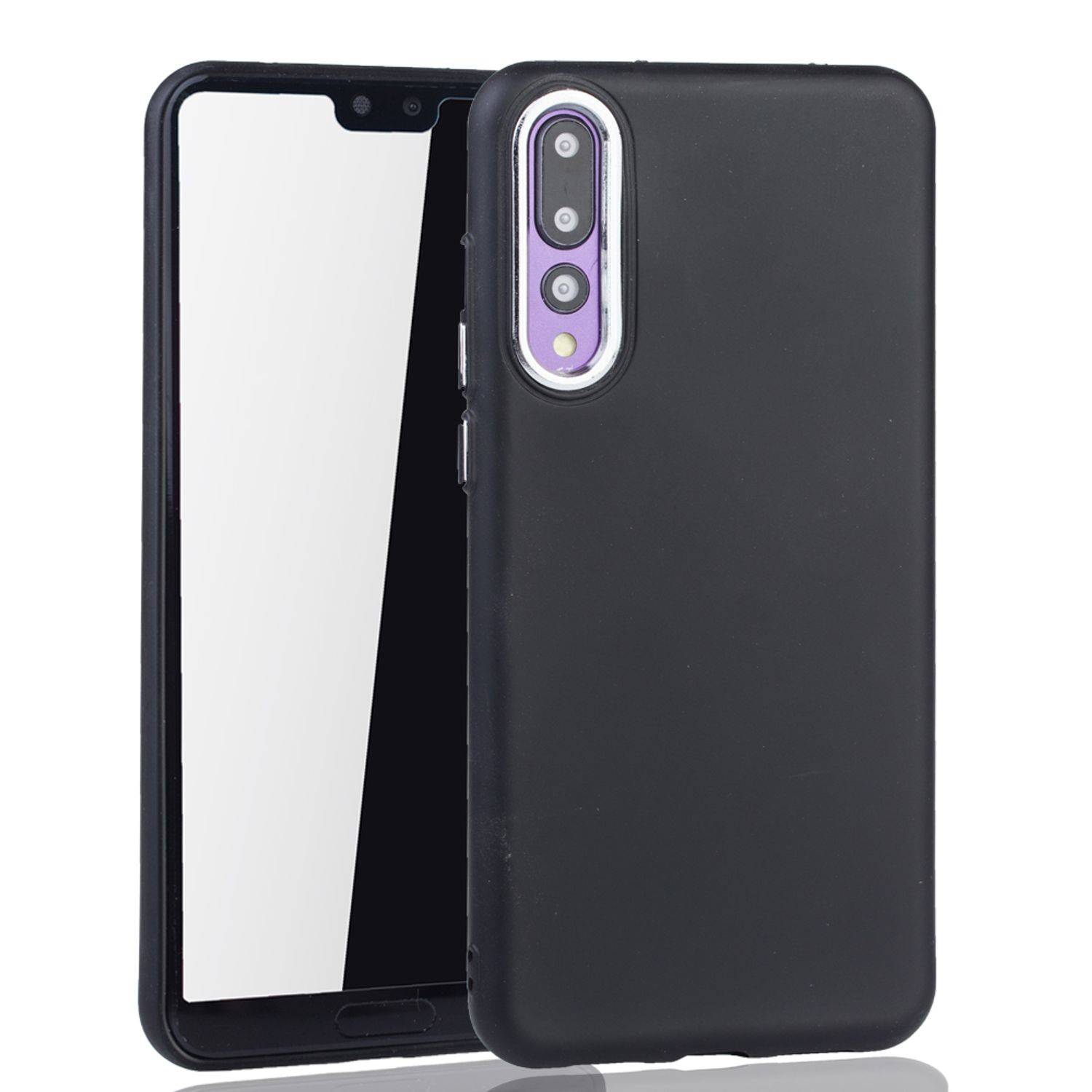Huawei P20 Pro Handyhülle Backcover Schwarz