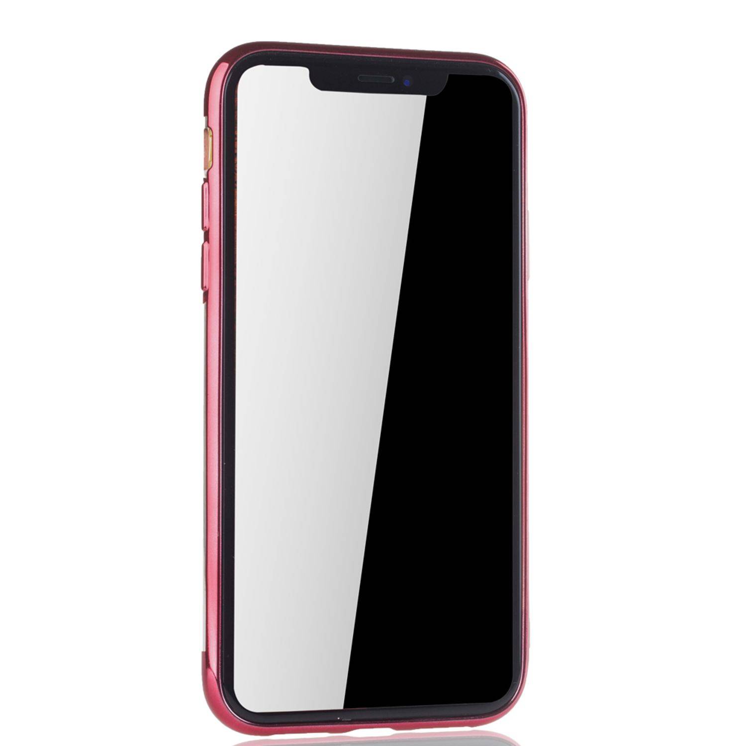 Apple iPhone XS Max Handyhülle Bumper Backcover Rot