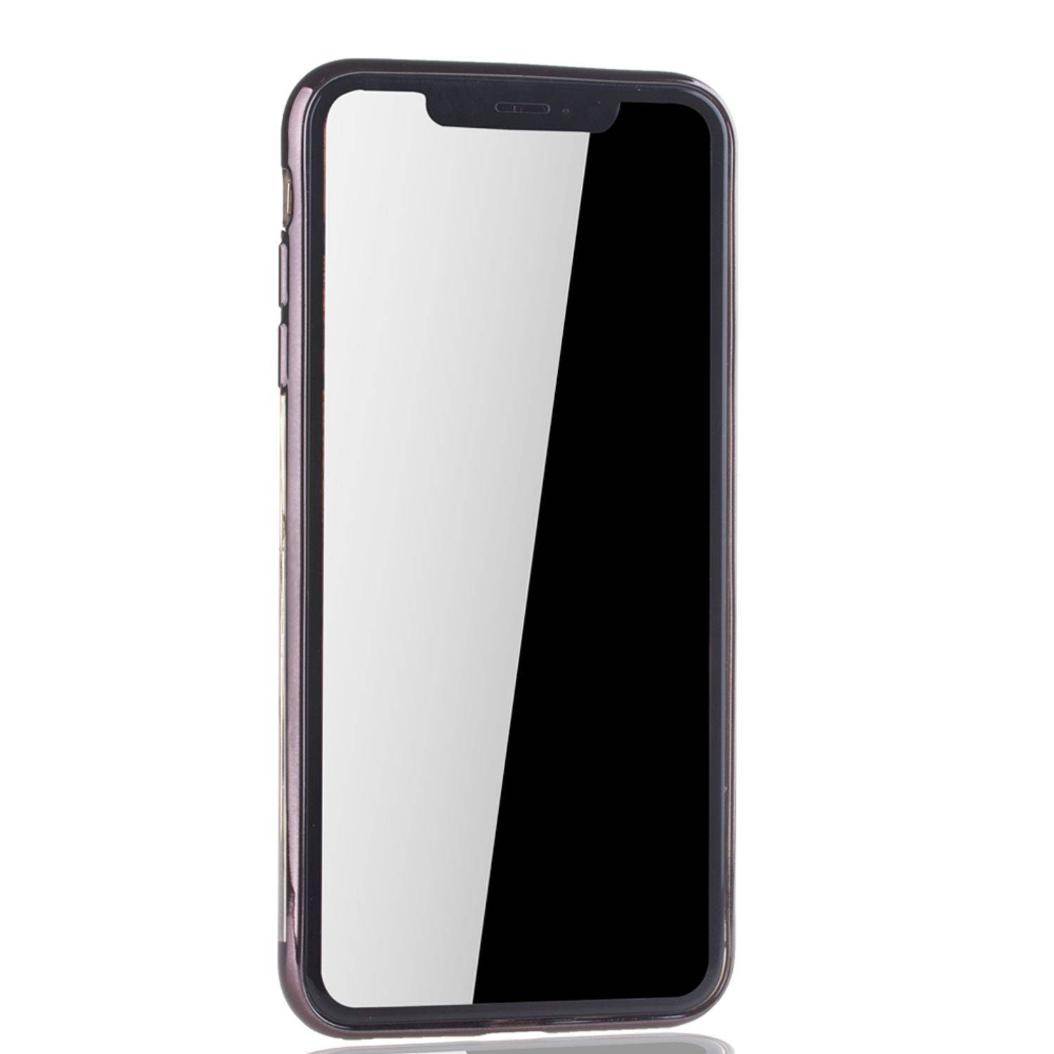Apple iPhone XS Max Handyhülle Bumper Backcover Schwarz