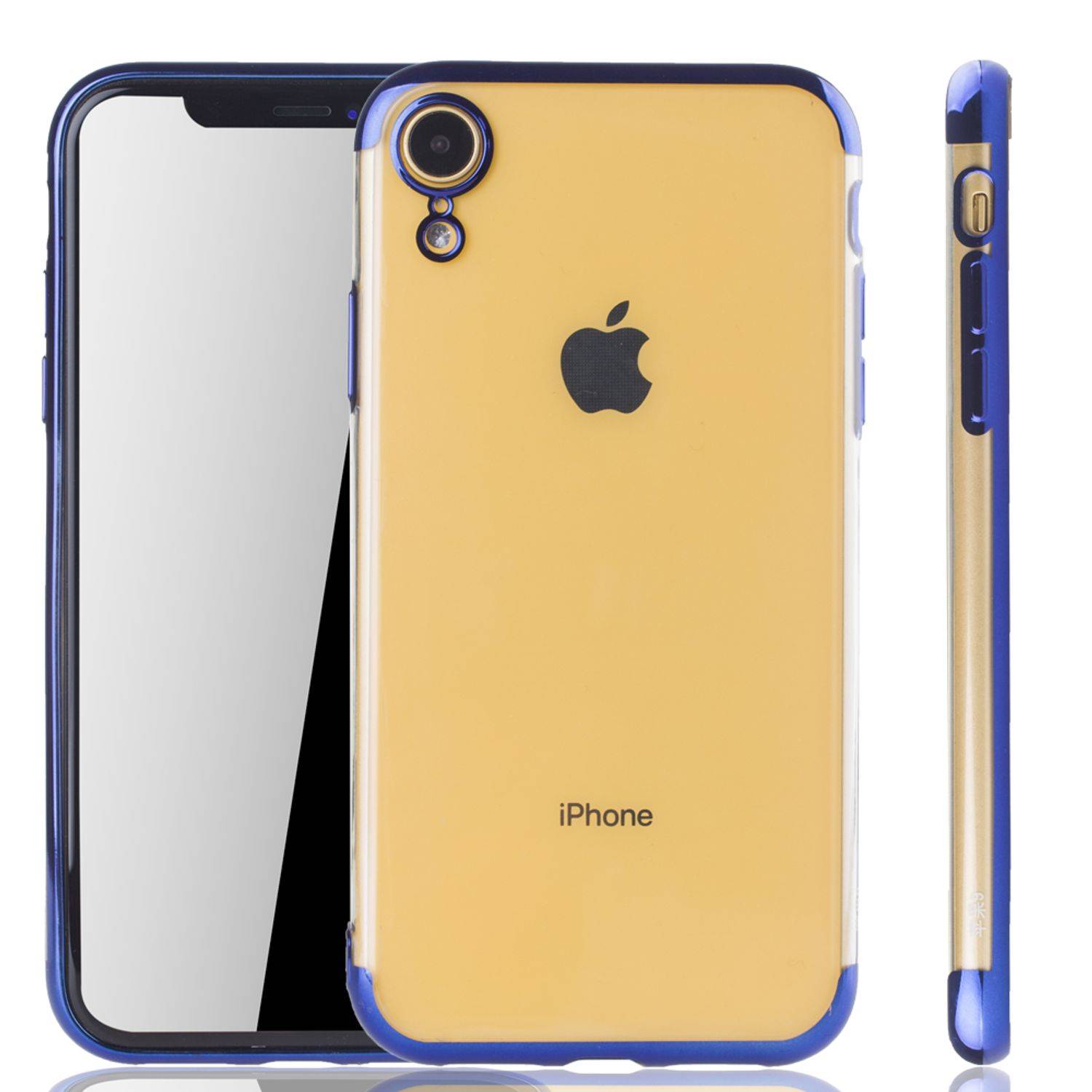 Apple iPhone XR Handyhülle Bumper Backcover Blau