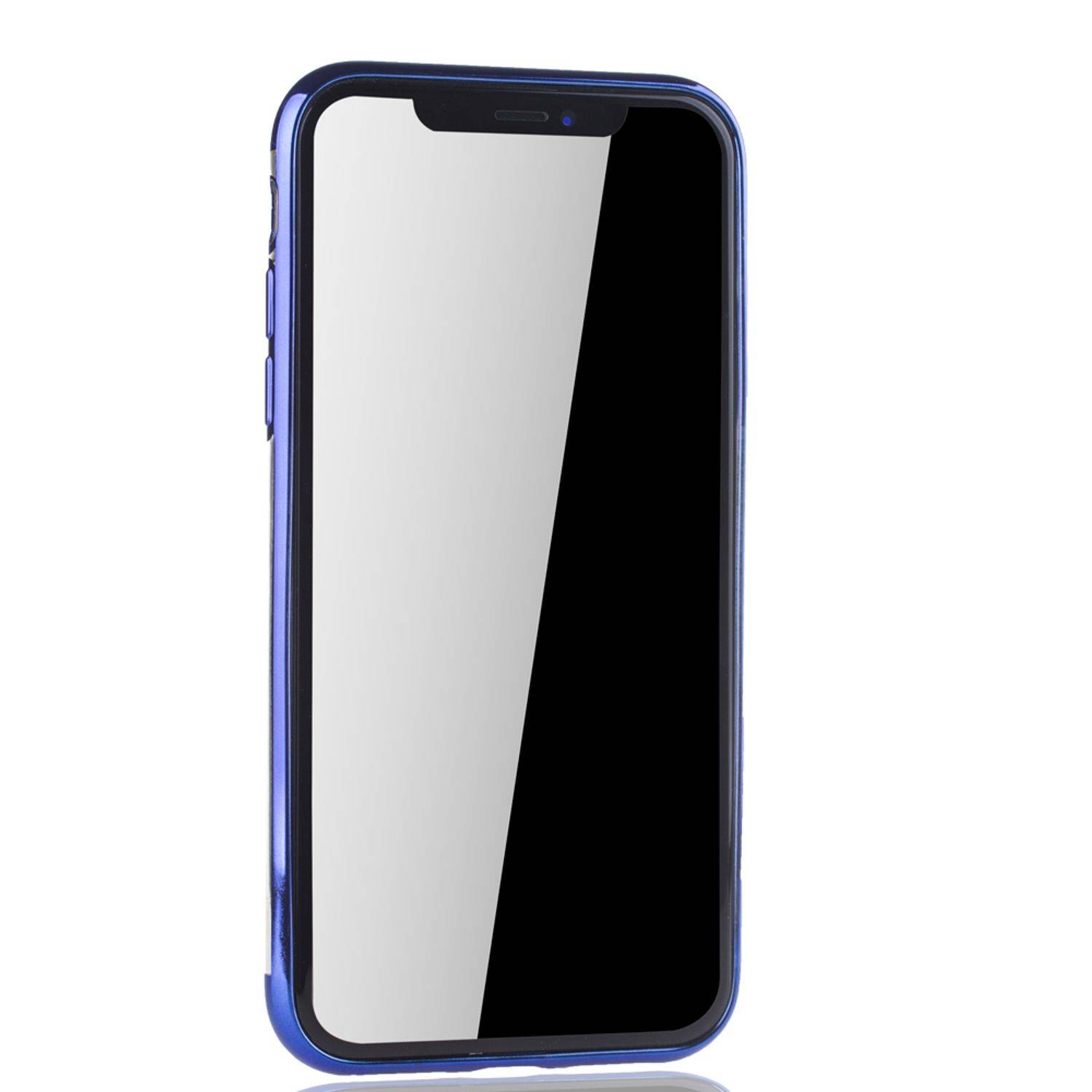 Apple iPhone XR Handyhülle Bumper Backcover Blau