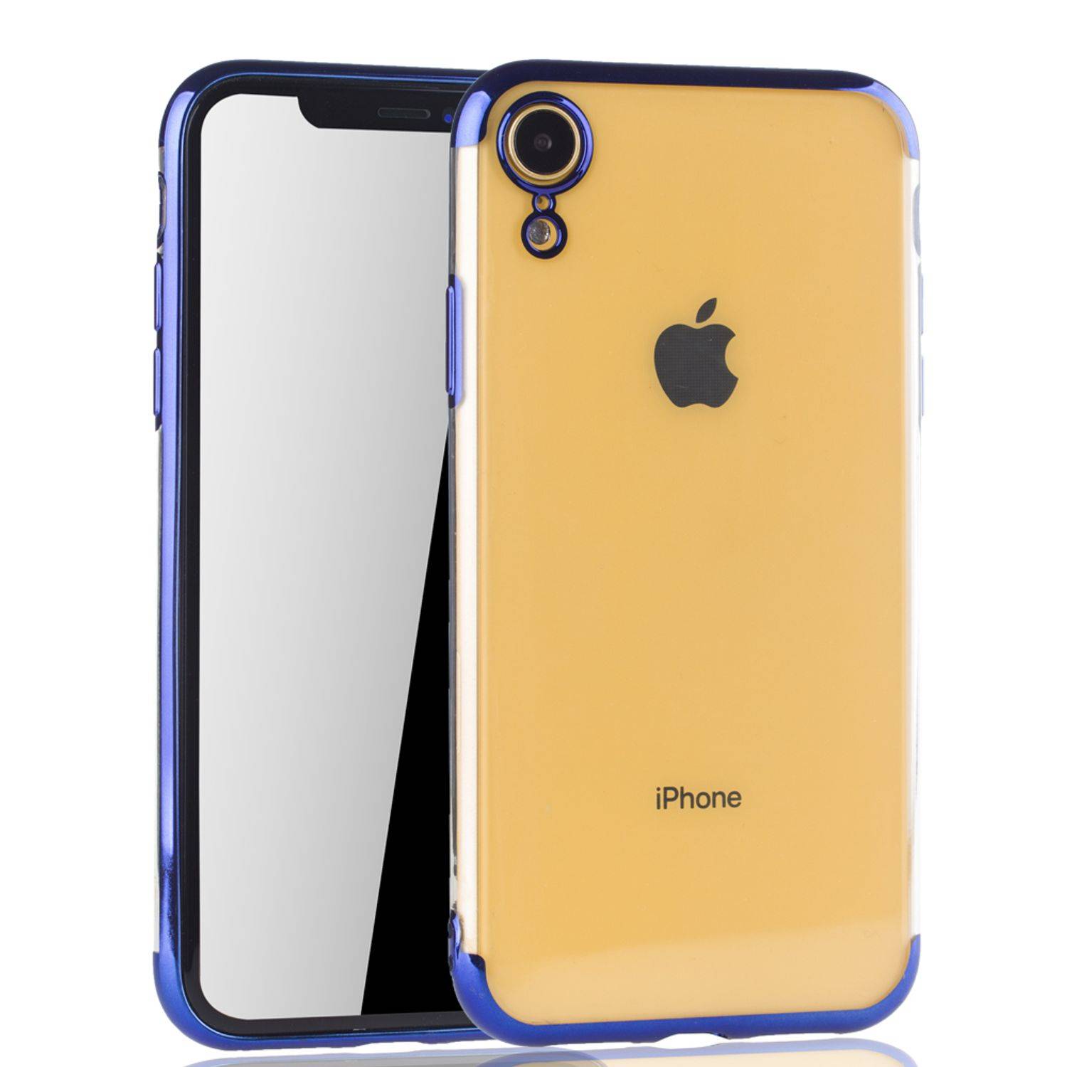 Apple iPhone XR Handyhülle Bumper Backcover Blau