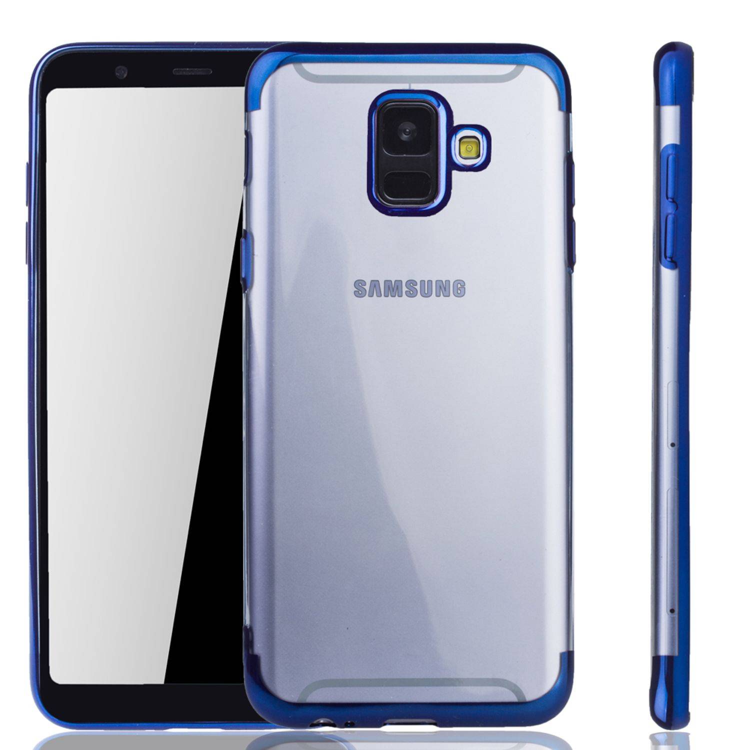 Samsung Galaxy A6 (2018) Handyhülle Bumper Backcover Blau