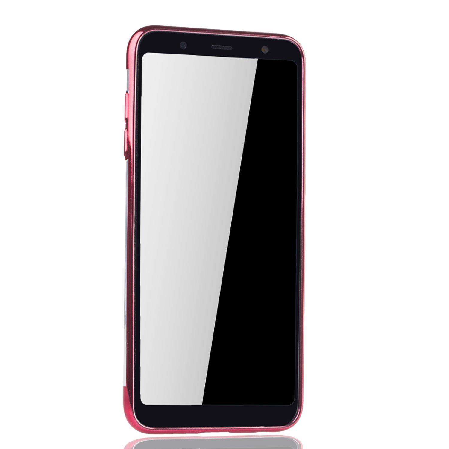 Samsung Galaxy A6 Plus (2018) Handyhülle Bumper Backcover Rot
