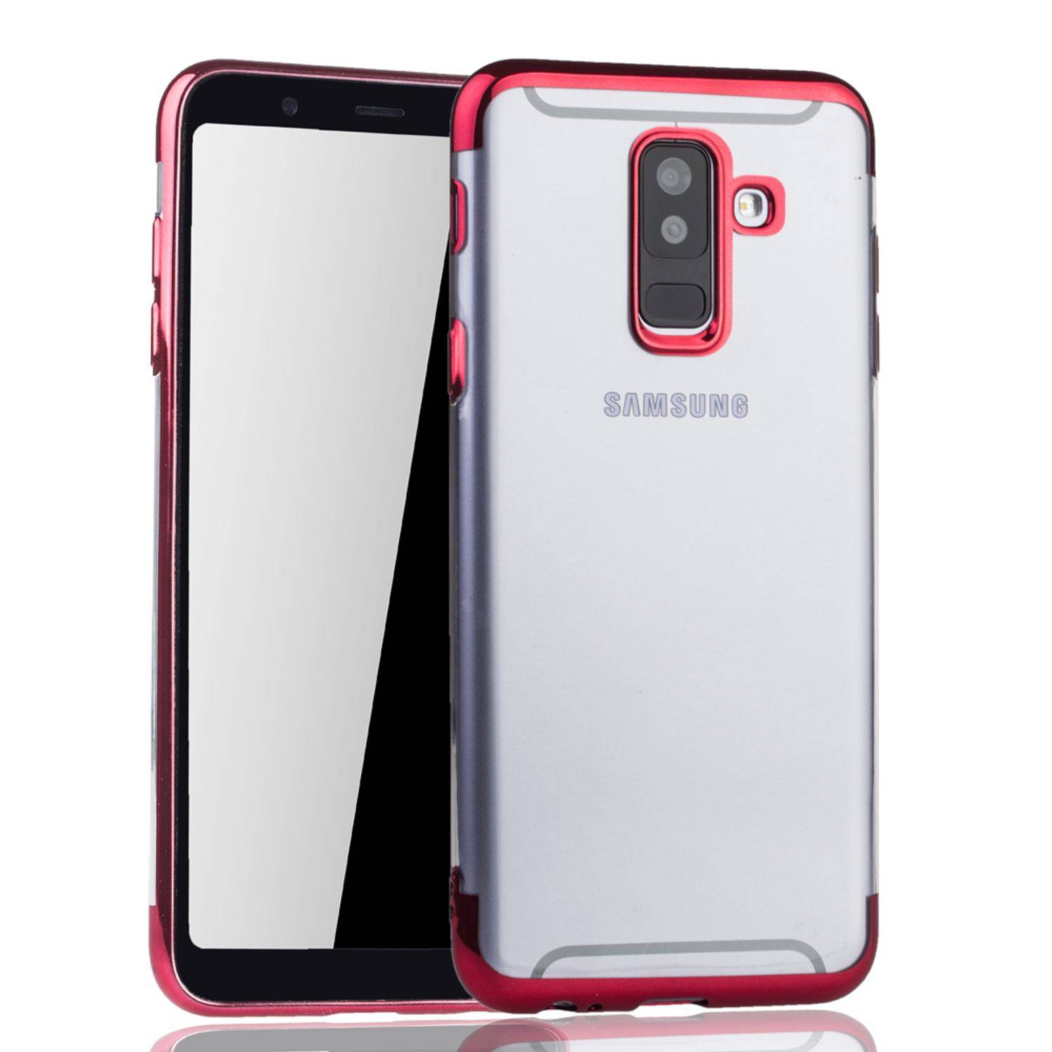 Samsung Galaxy A6 Plus (2018) Handyhülle Bumper Backcover Rot