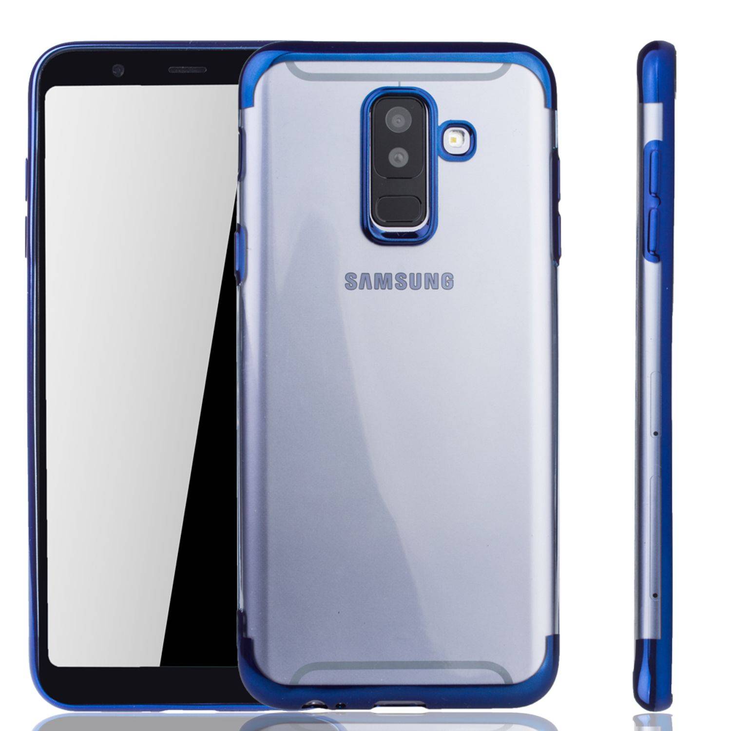 Samsung Galaxy A6 Plus (2018) Handyhülle Bumper Backcover Blau