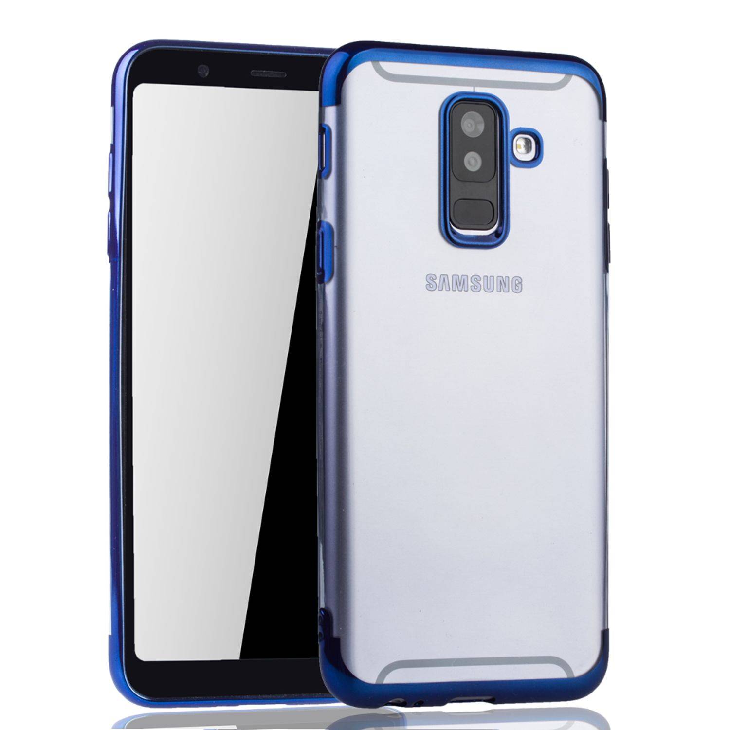 Samsung Galaxy A6 Plus (2018) Handyhülle Bumper Backcover Blau