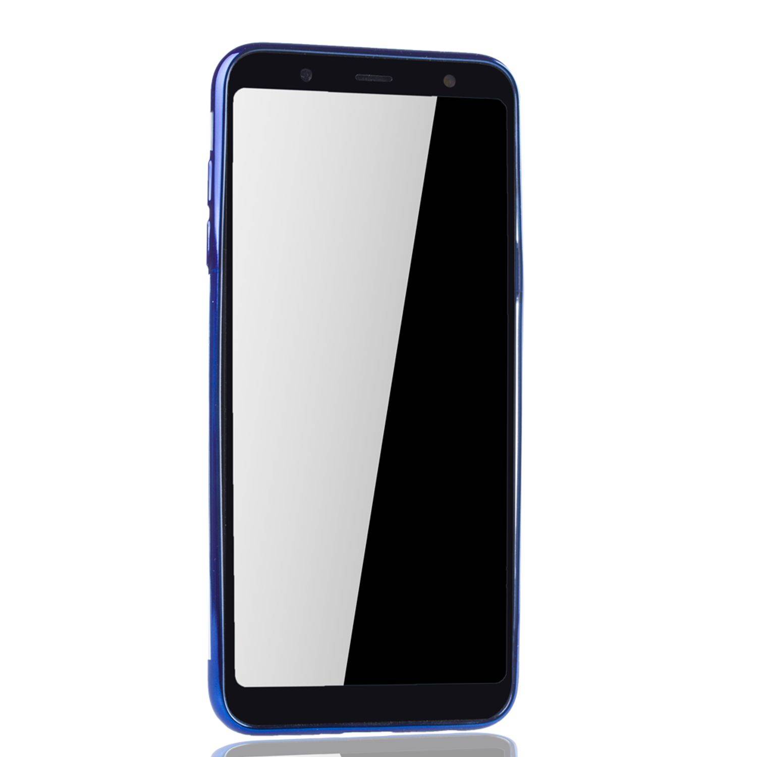 Samsung Galaxy A6 Plus (2018) Handyhülle Bumper Backcover Blau
