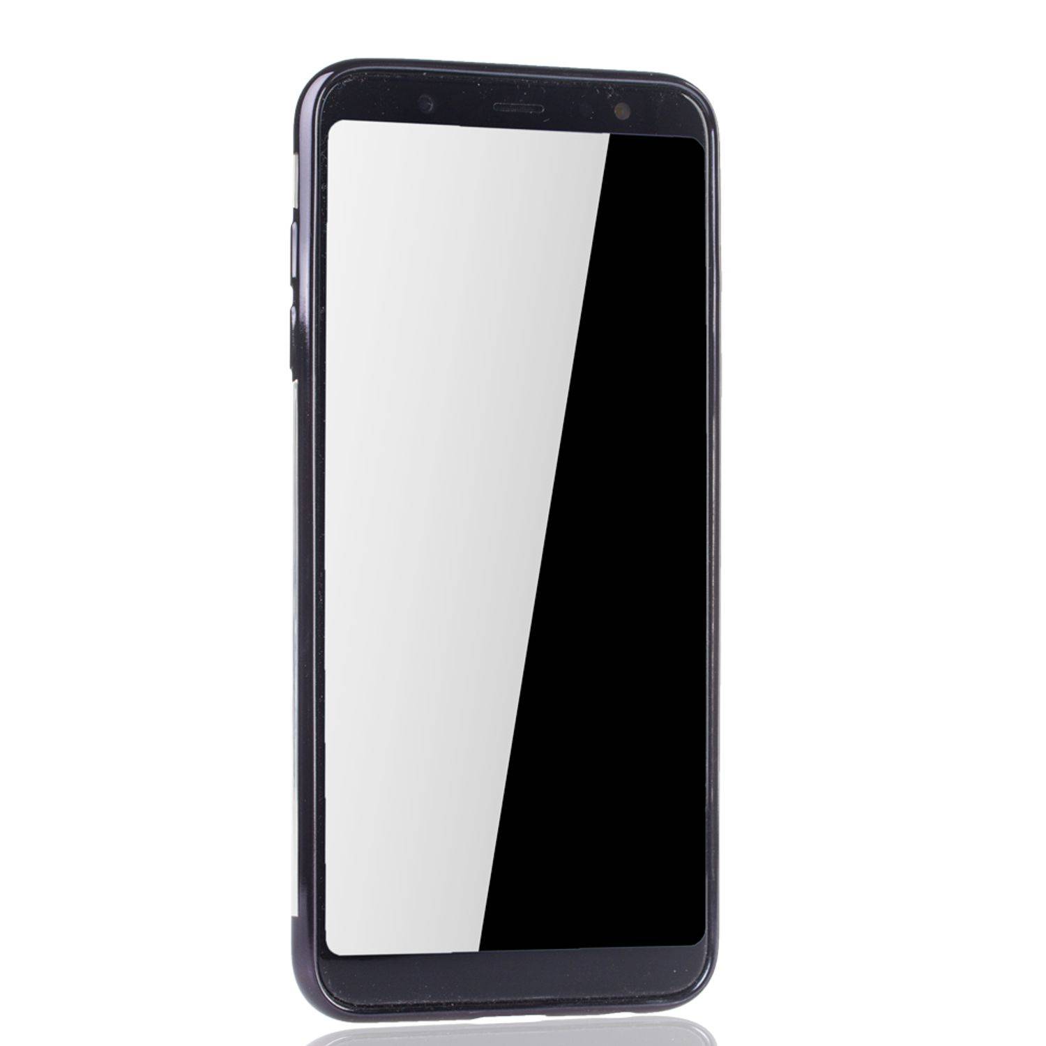 Samsung Galaxy A6 Plus (2018) Handyhülle Bumper Backcover Schwarz