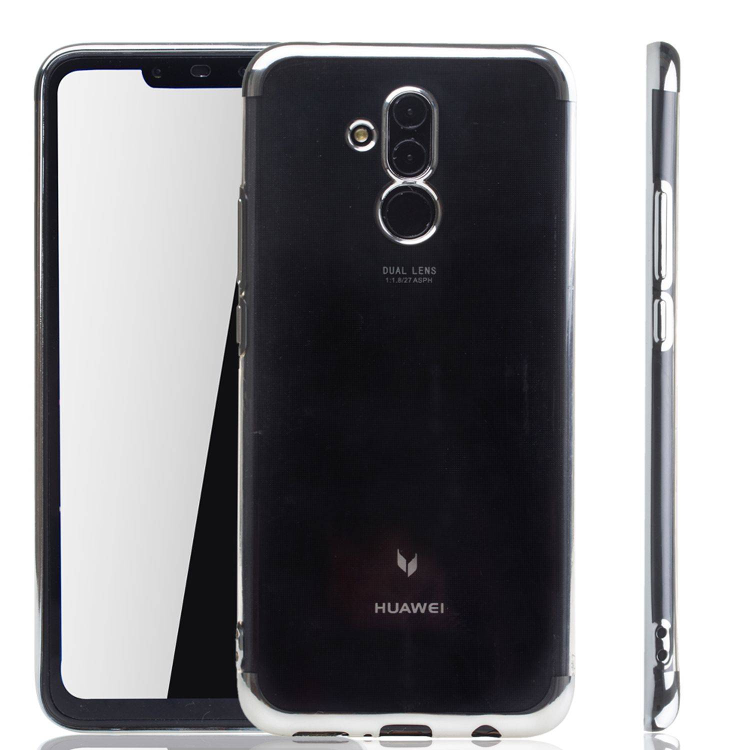 Huawei Mate 20 Lite Handyhülle Bumper Backcover Silber