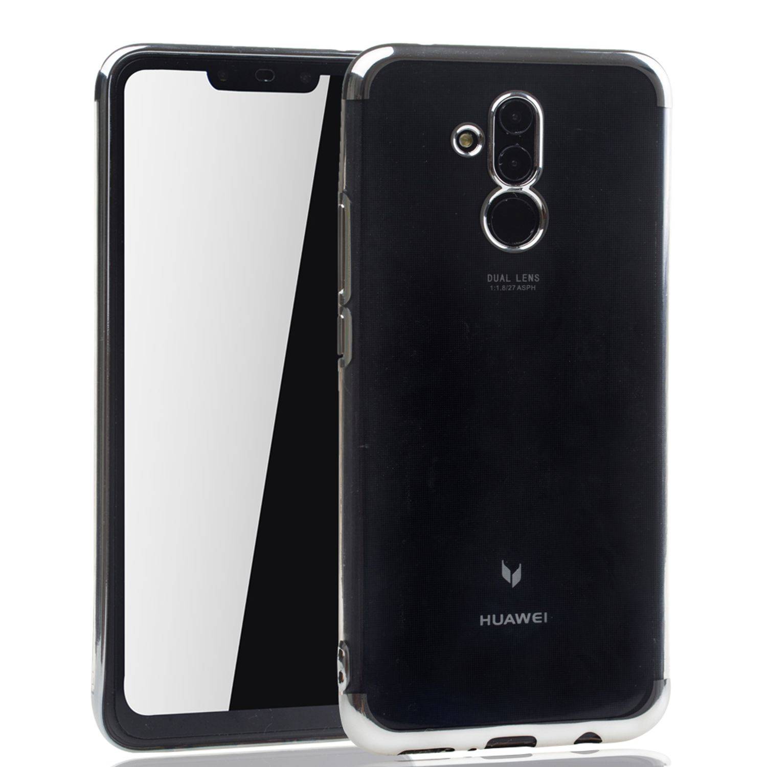 Huawei Mate 20 Lite Handyhülle Bumper Backcover Silber