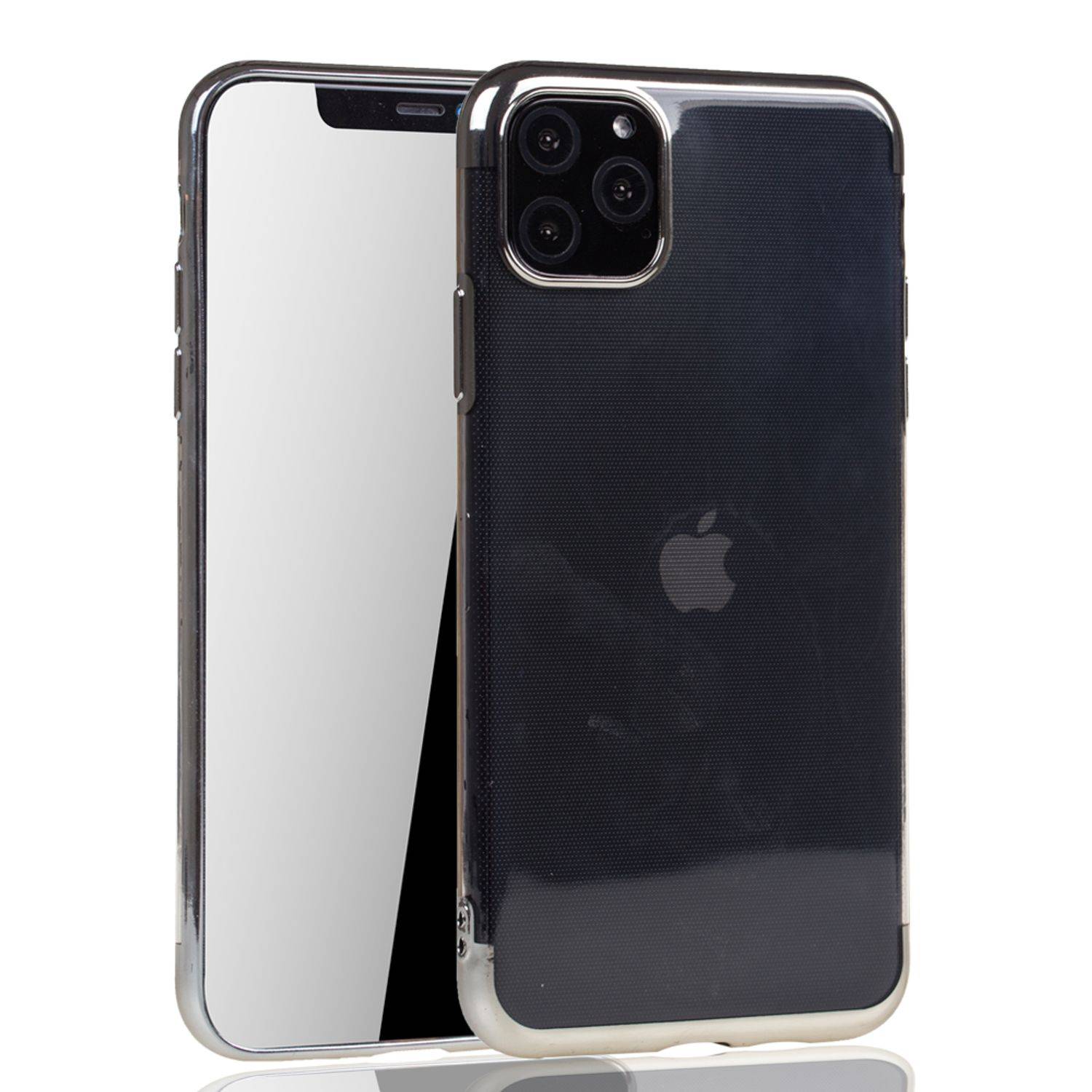 Apple iPhone 11 Pro Handyhülle Bumper Backcover Silber