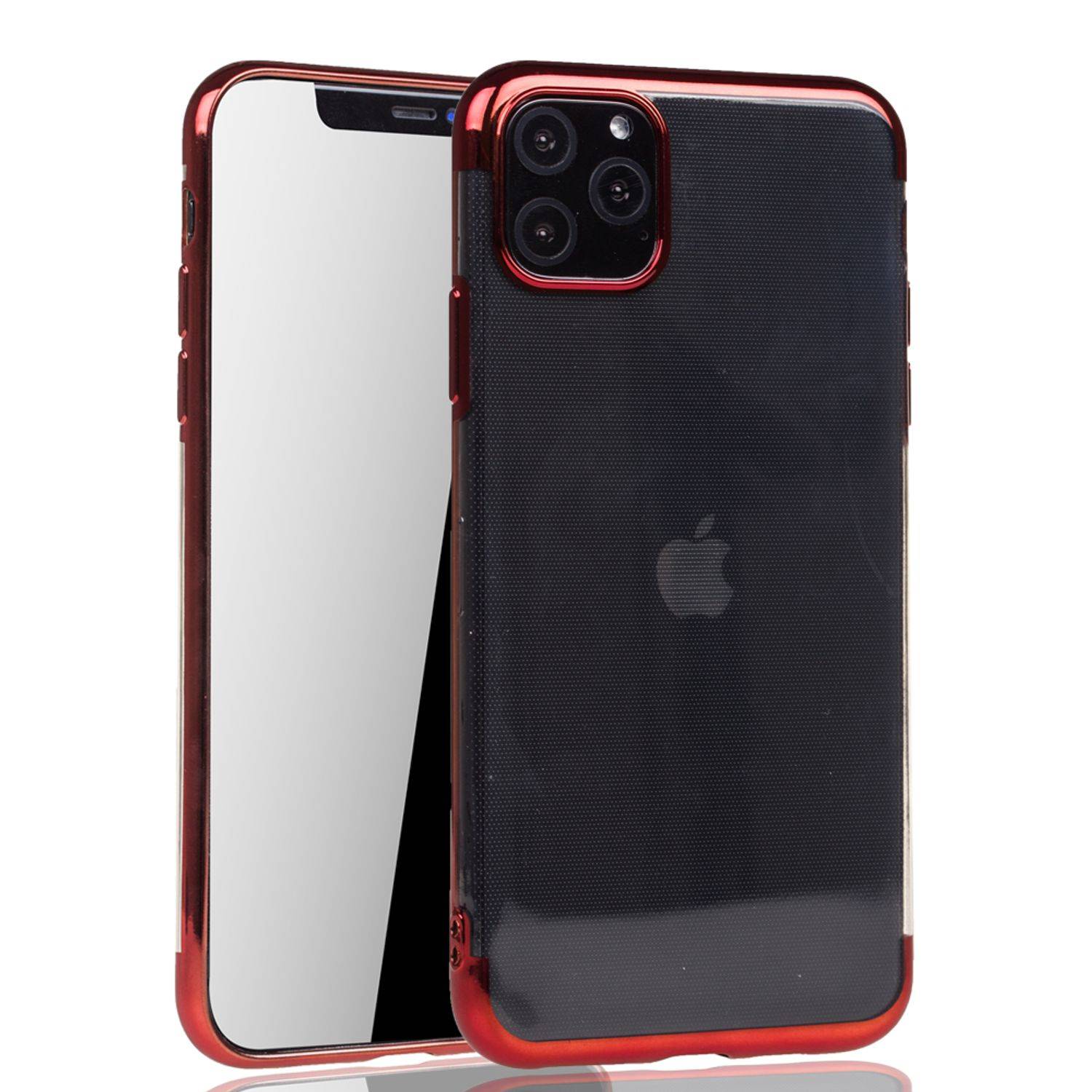 Apple iPhone 11 Pro Max Handyhülle Bumper Backcover Rot