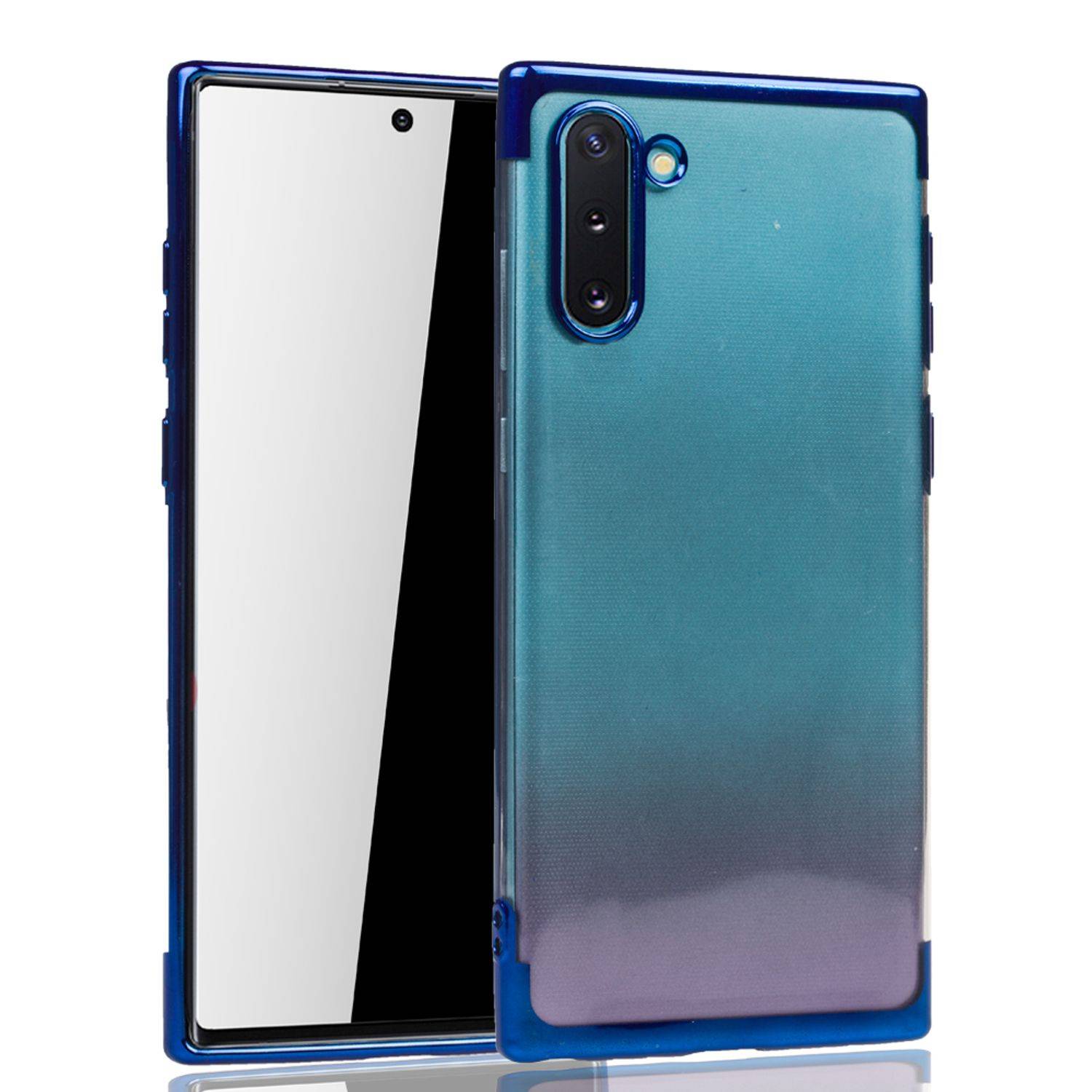 Samsung Galaxy Note 10 Handyhülle Bumper Backcover Blau