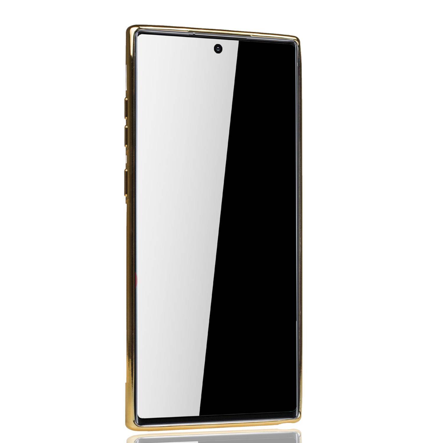 Samsung Galaxy Note 10 Handyhülle Bumper Backcover Gold