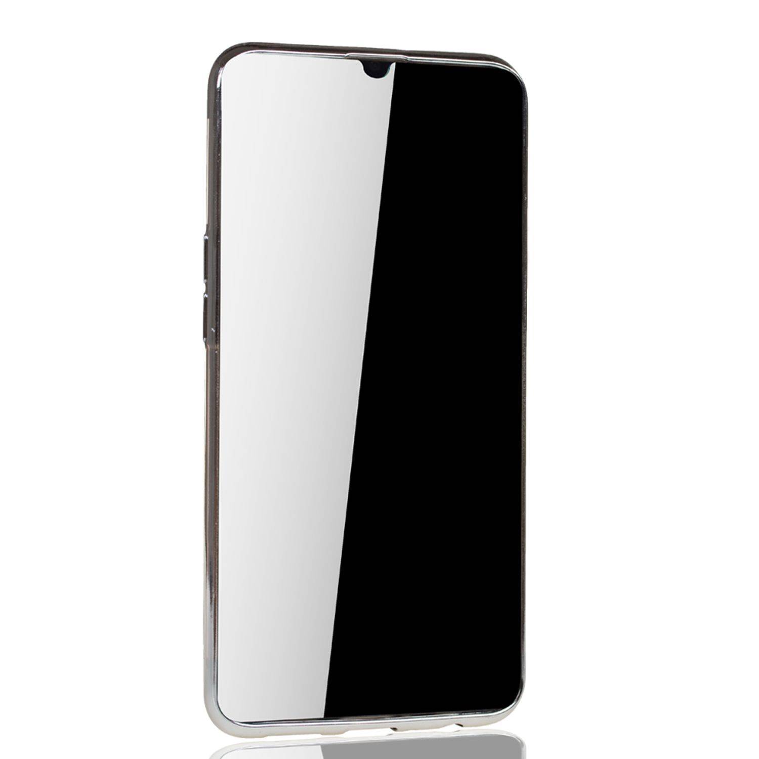 Samsung Galaxy A10s Handyhülle Bumper Backcover Silber