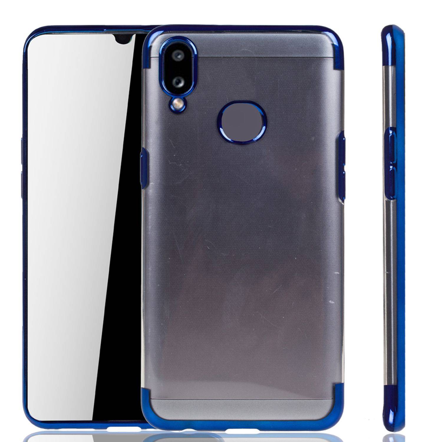Samsung Galaxy A10s Handyhülle Bumper Backcover Blau
