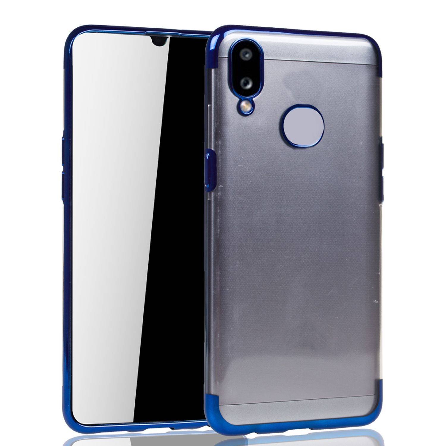 Samsung Galaxy A10s Handyhülle Bumper Backcover Blau