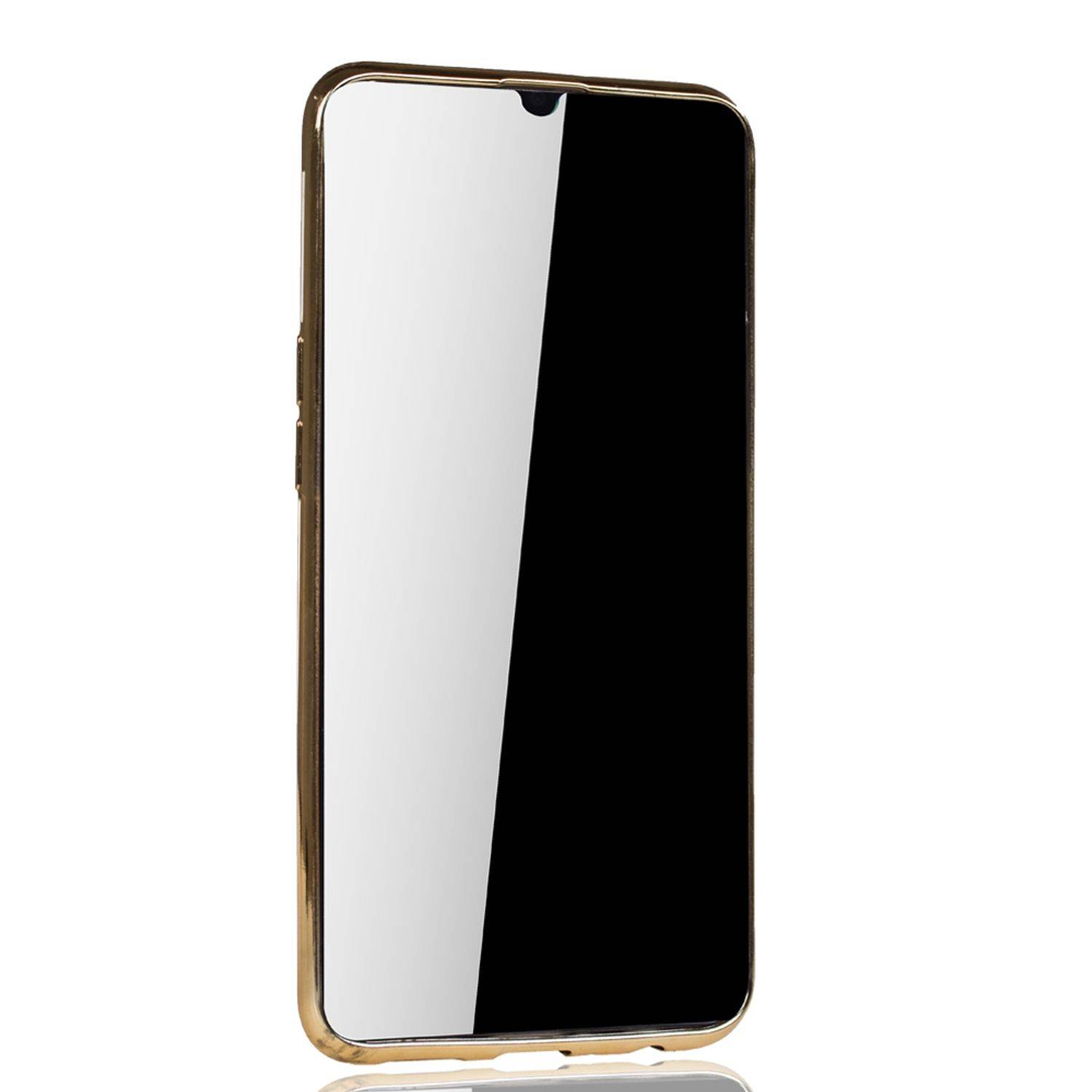 Samsung Galaxy A10s Handyhülle Bumper Backcover Gold