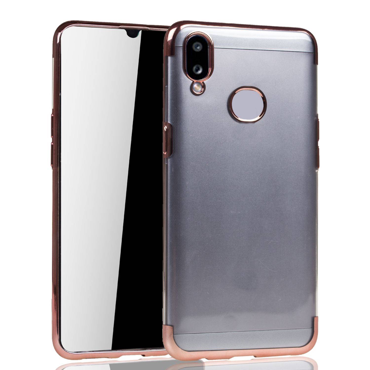 Samsung Galaxy A10s Handyhülle Bumper Backcover Rosa