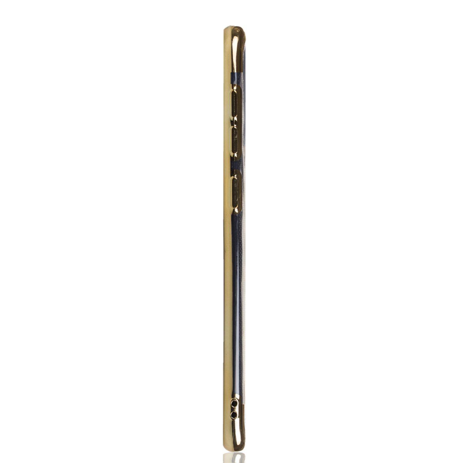 Samsung Galaxy A30s Handyhülle Bumper Backcover Gold