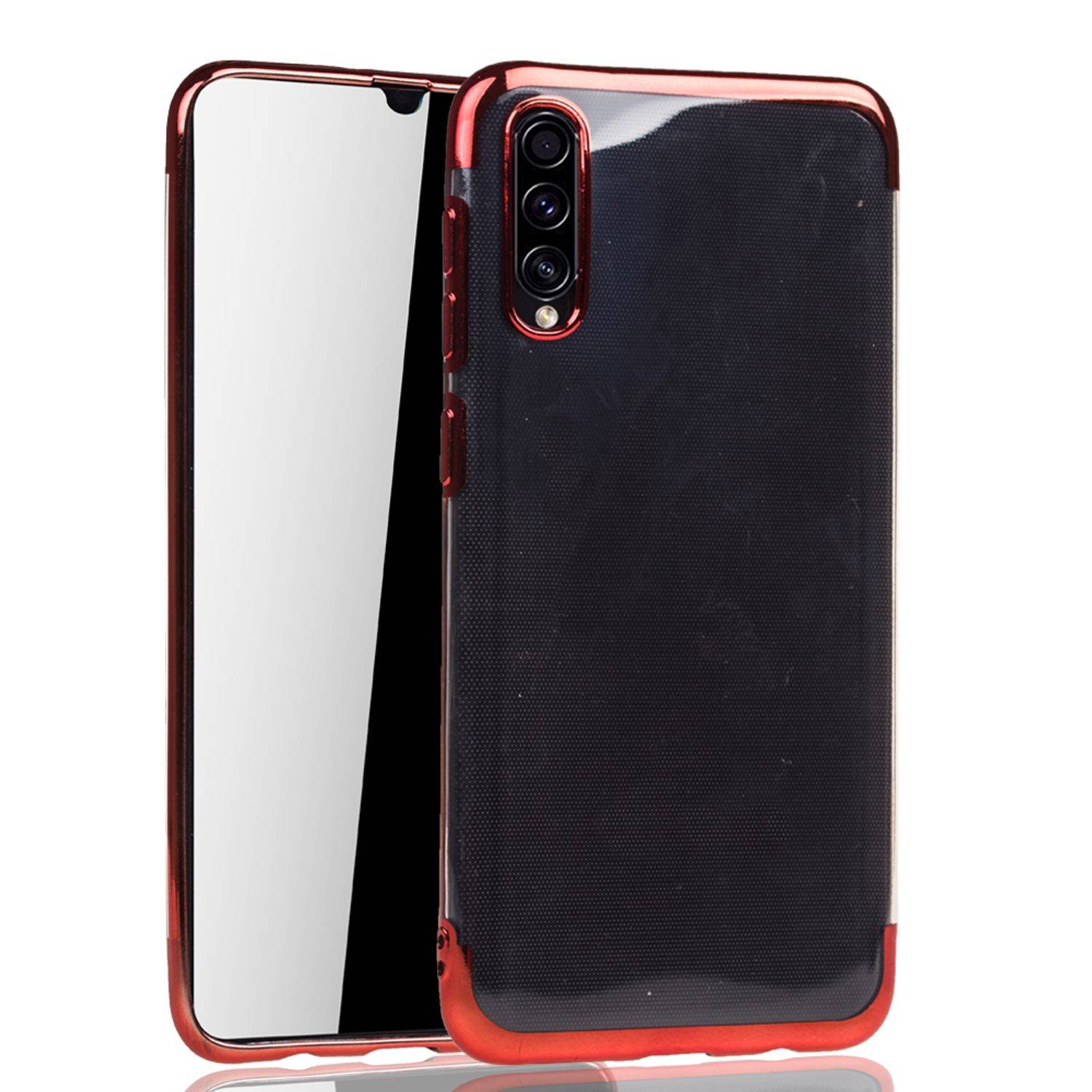 Samsung Galaxy A30s Handyhülle Bumper Backcover Rot