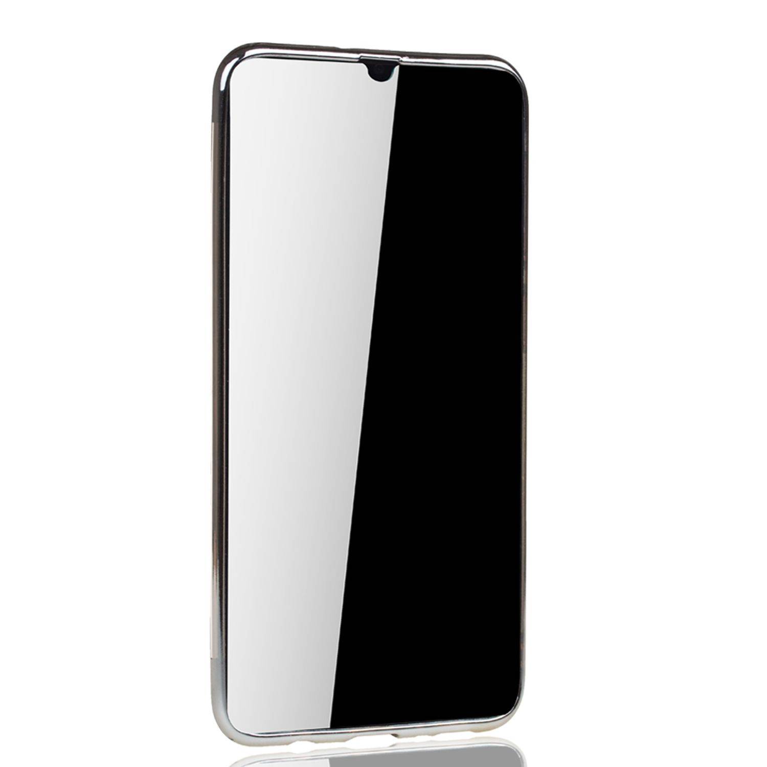 Samsung Galaxy A50s Handyhülle Bumper Backcover Silber
