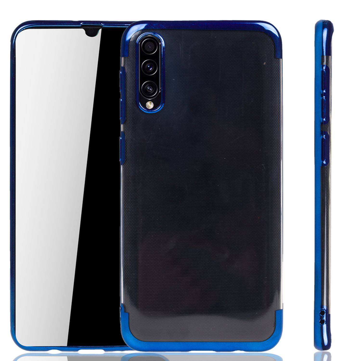 Samsung Galaxy A50s Handyhülle Bumper Backcover Blau