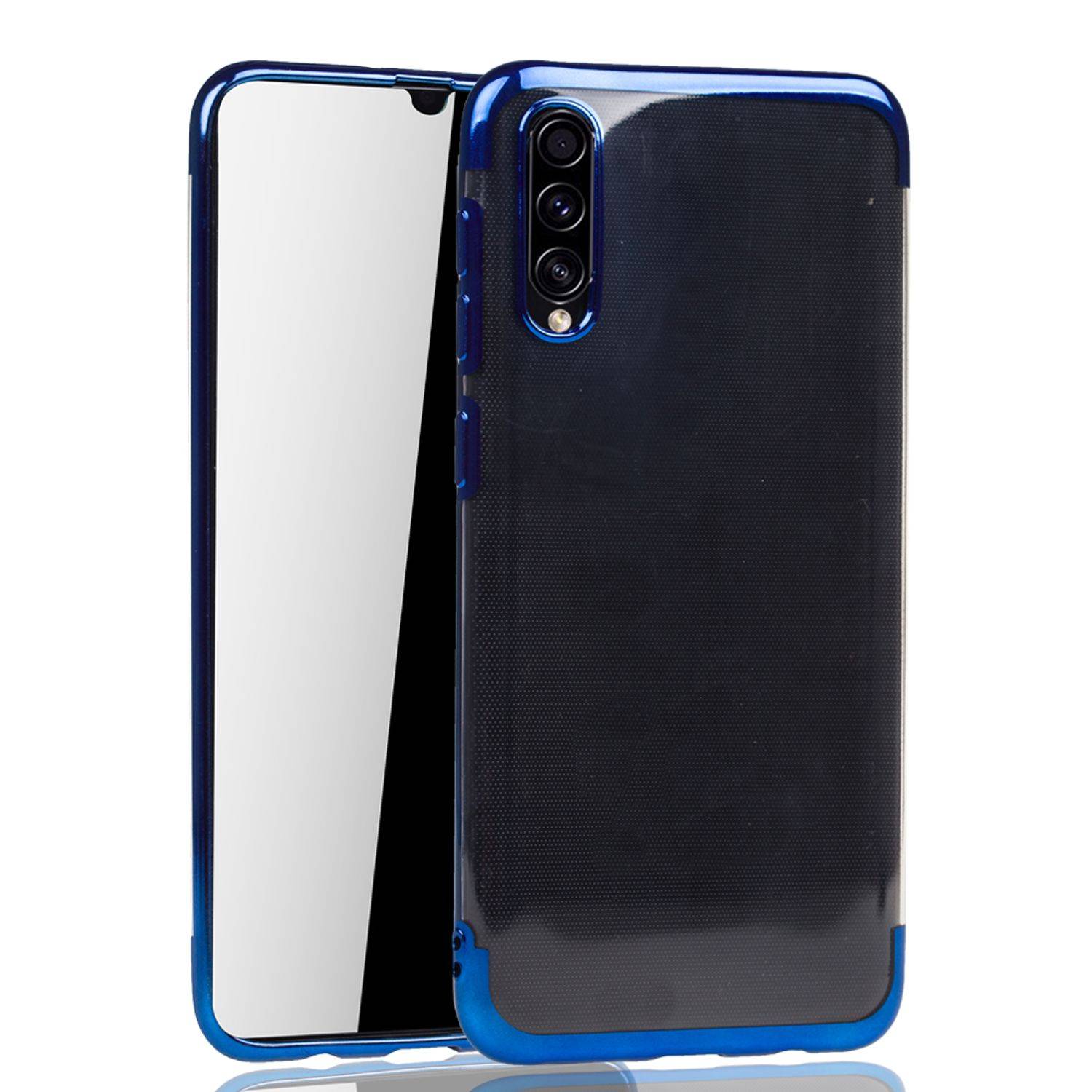 Samsung Galaxy A50s Handyhülle Bumper Backcover Blau
