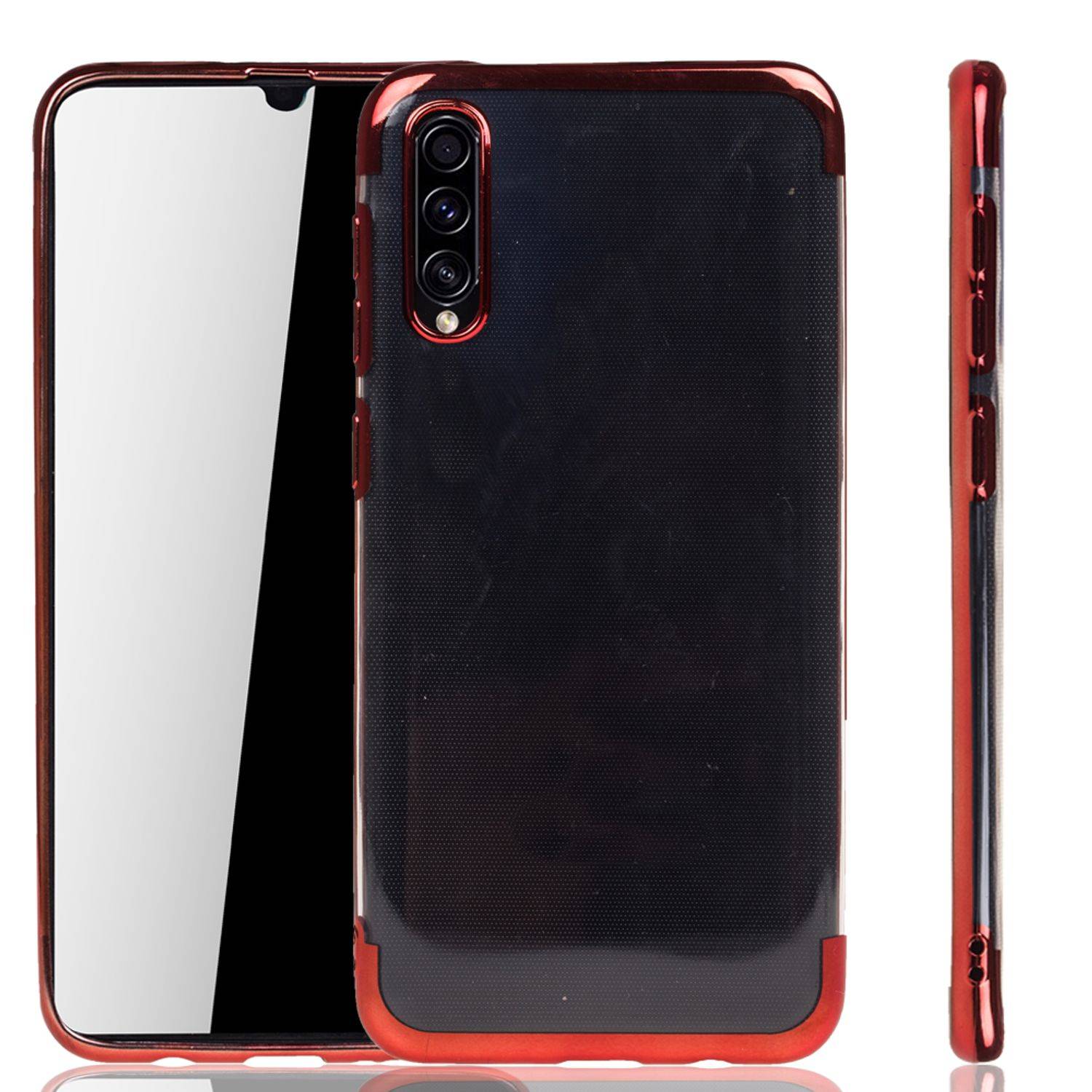 Samsung Galaxy A50s Handyhülle Bumper Backcover Rot