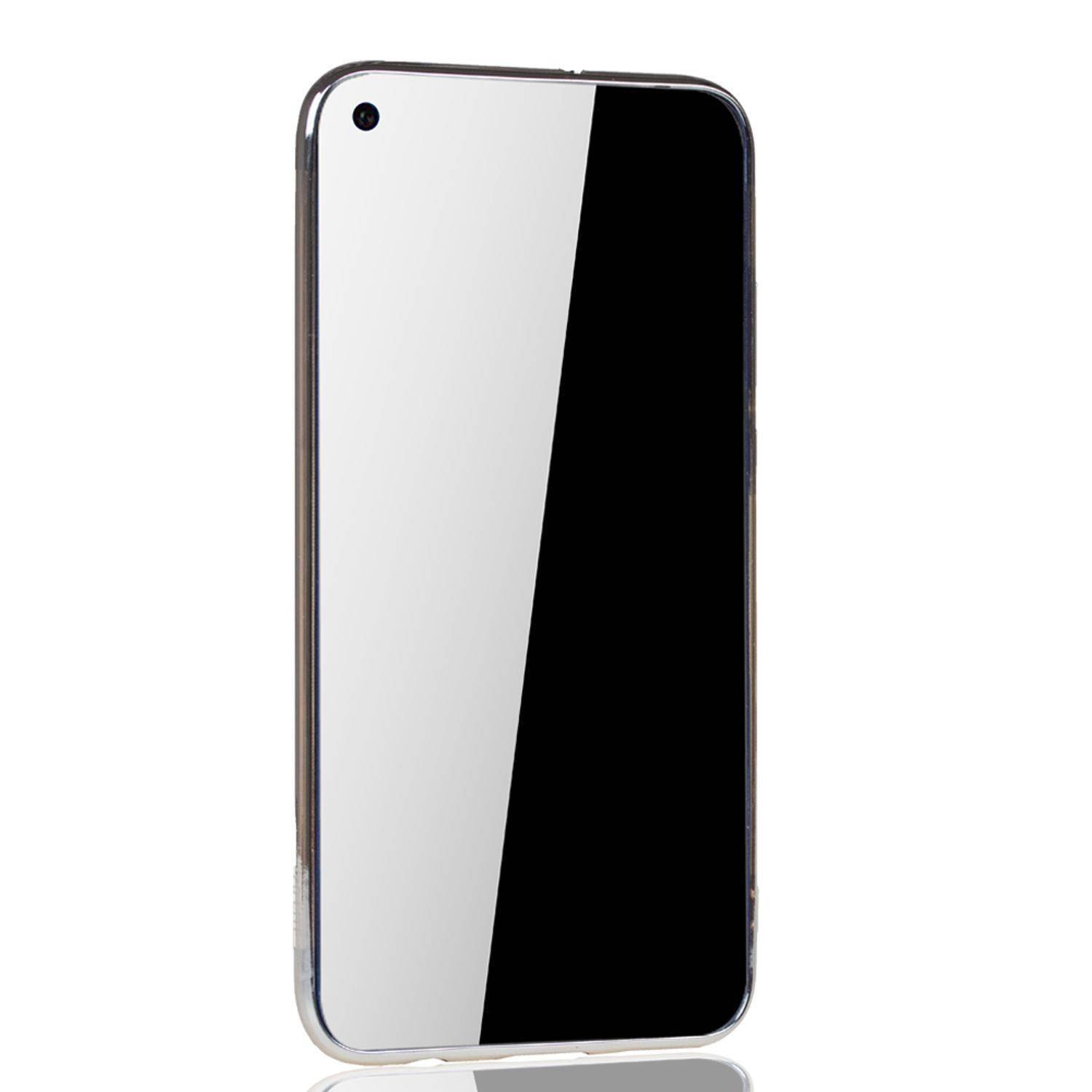 Huawei P20 Lite 2019 Handyhülle Bumper Backcover Silber