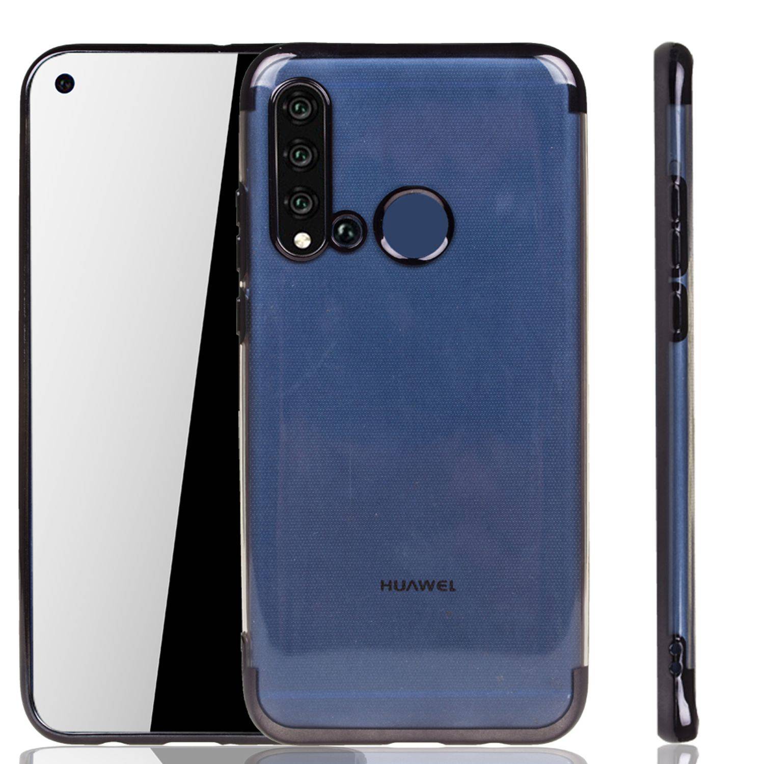Huawei P20 Lite 2019 Handyhülle Bumper Backcover Schwarz