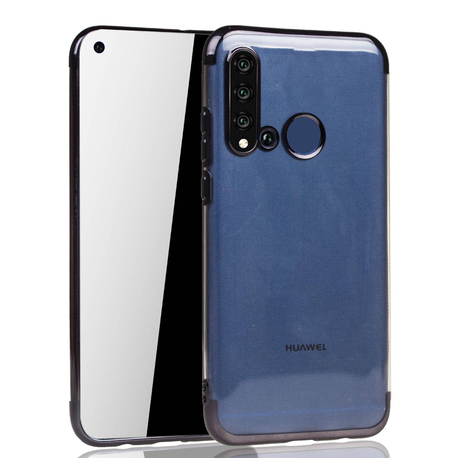 Huawei P20 Lite 2019 Handyhülle Bumper Backcover Schwarz
