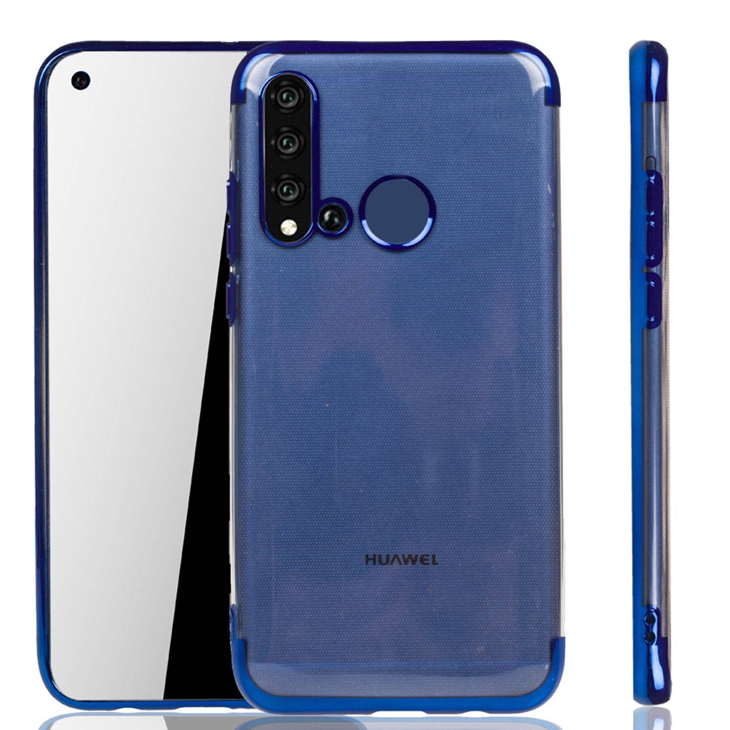 Huawei P20 Lite 2019 Handyhülle Bumper Backcover Blau