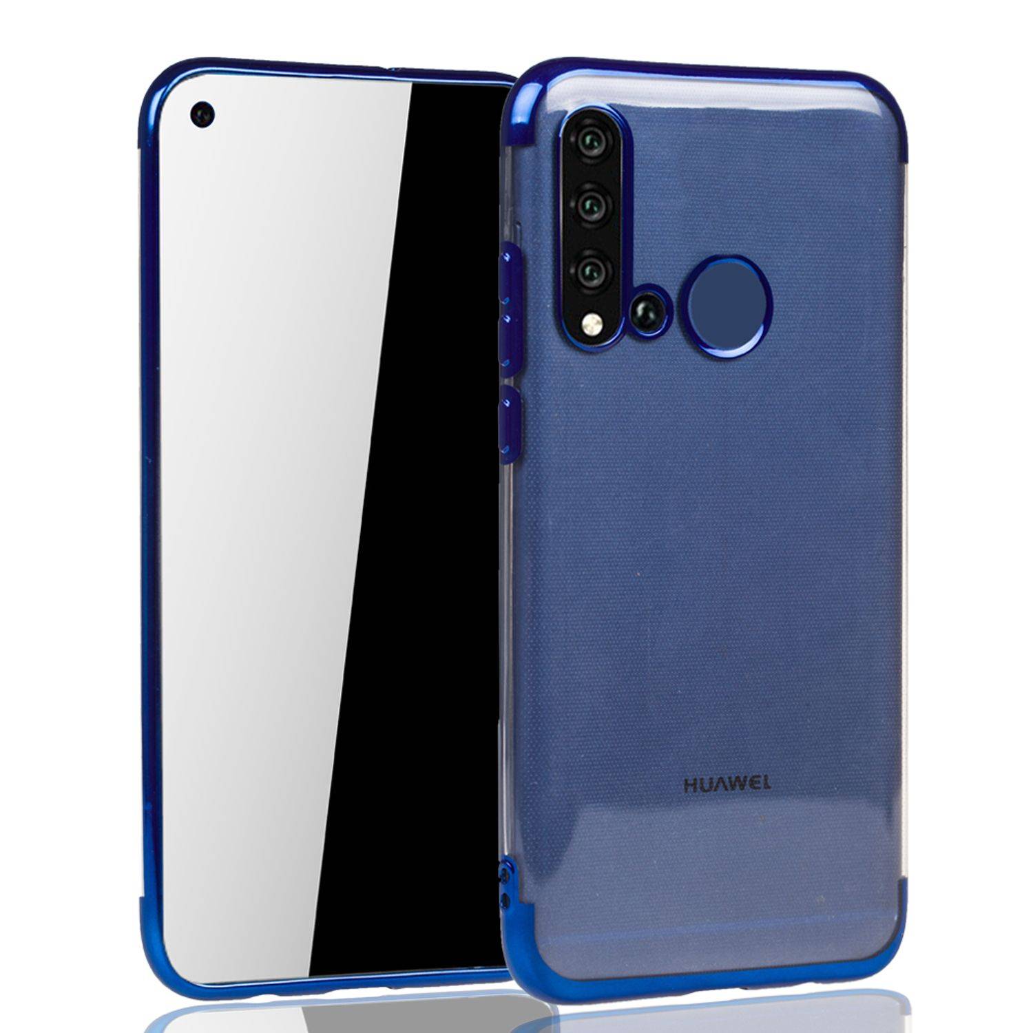Huawei P20 Lite 2019 Handyhülle Bumper Backcover Blau