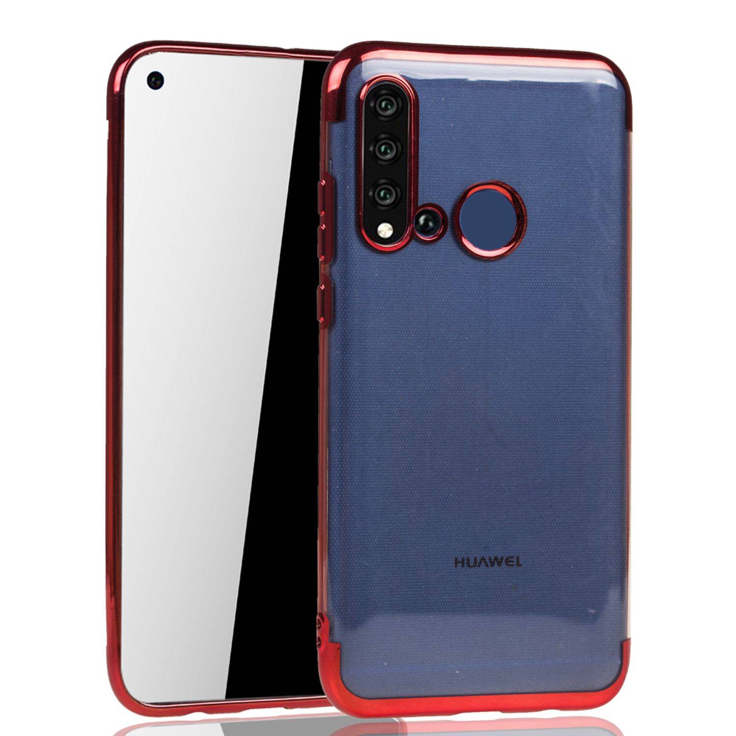 Huawei P20 Lite 2019 Handyhülle Bumper Backcover Rot