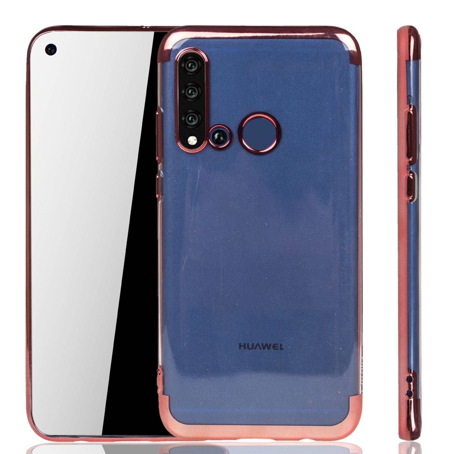 Huawei P20 Lite 2019 Handyhülle Bumper Backcover Rosa