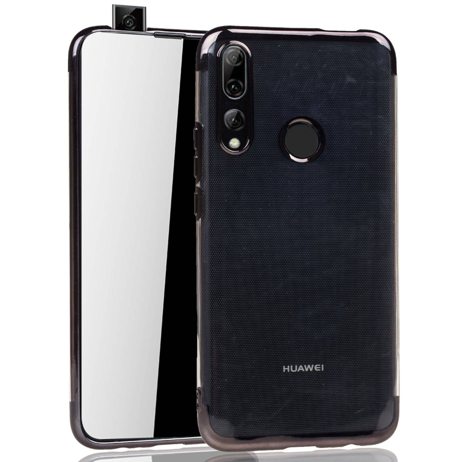 Huawei Y9 (2019) Handyhülle Bumper Backcover Schwarz