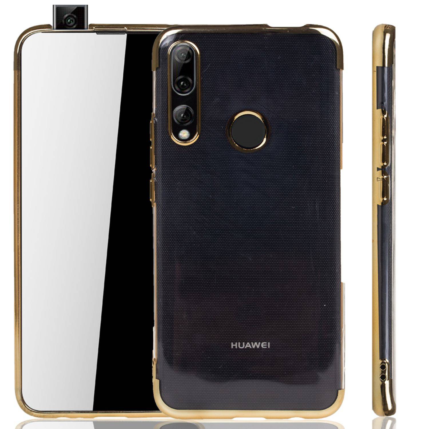 Huawei Y9 (2019) Handyhülle Bumper Backcover Gold