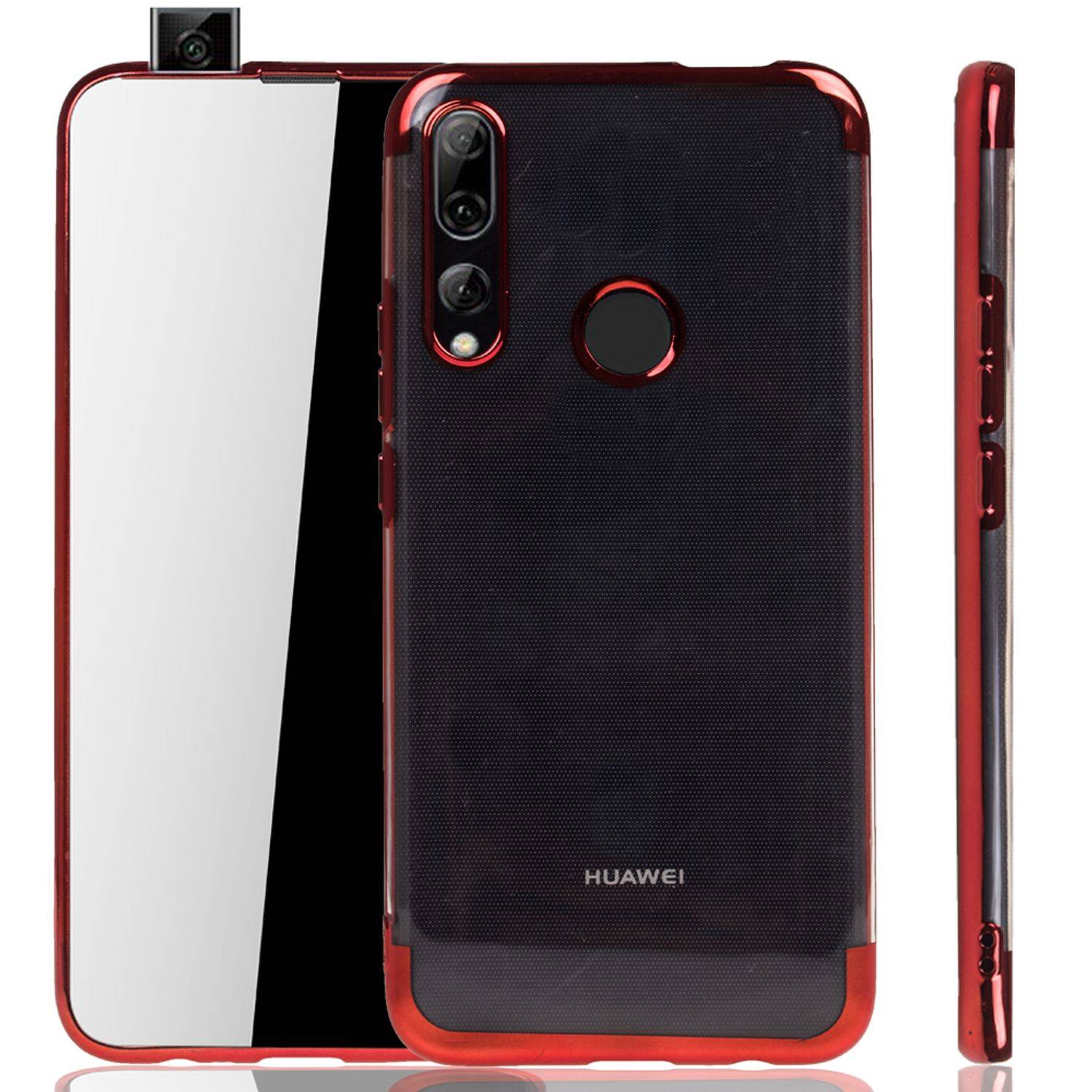 Huawei Y9 (2019) Handyhülle Bumper Backcover Rot