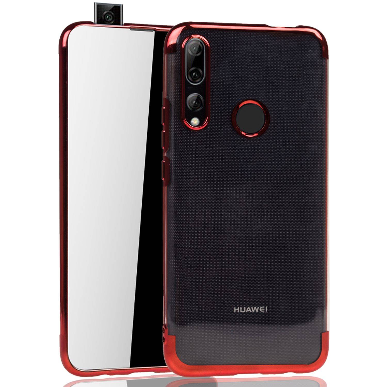 Huawei Y9 (2019) Handyhülle Bumper Backcover Rot