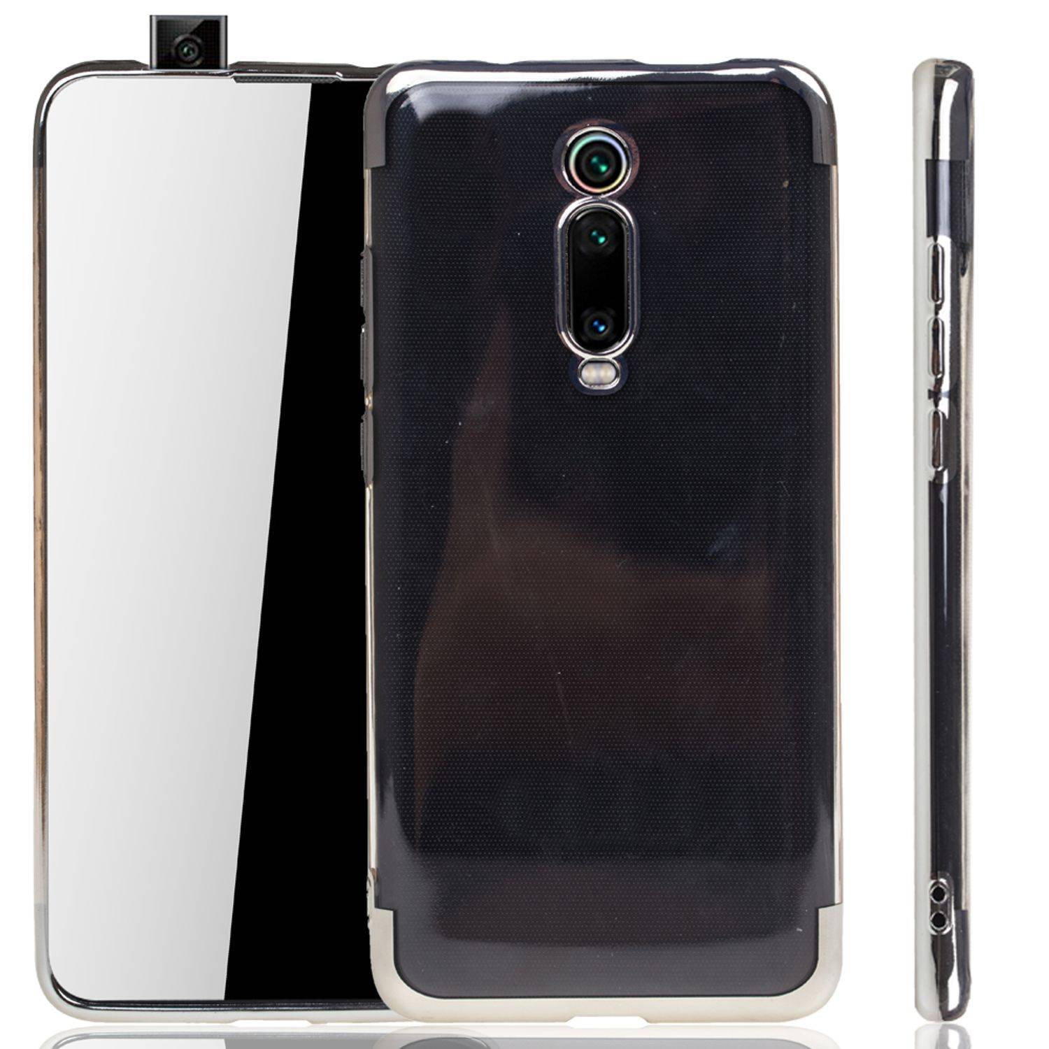 Xiaomi Mi 9T Handyhülle Bumper Backcover Silber