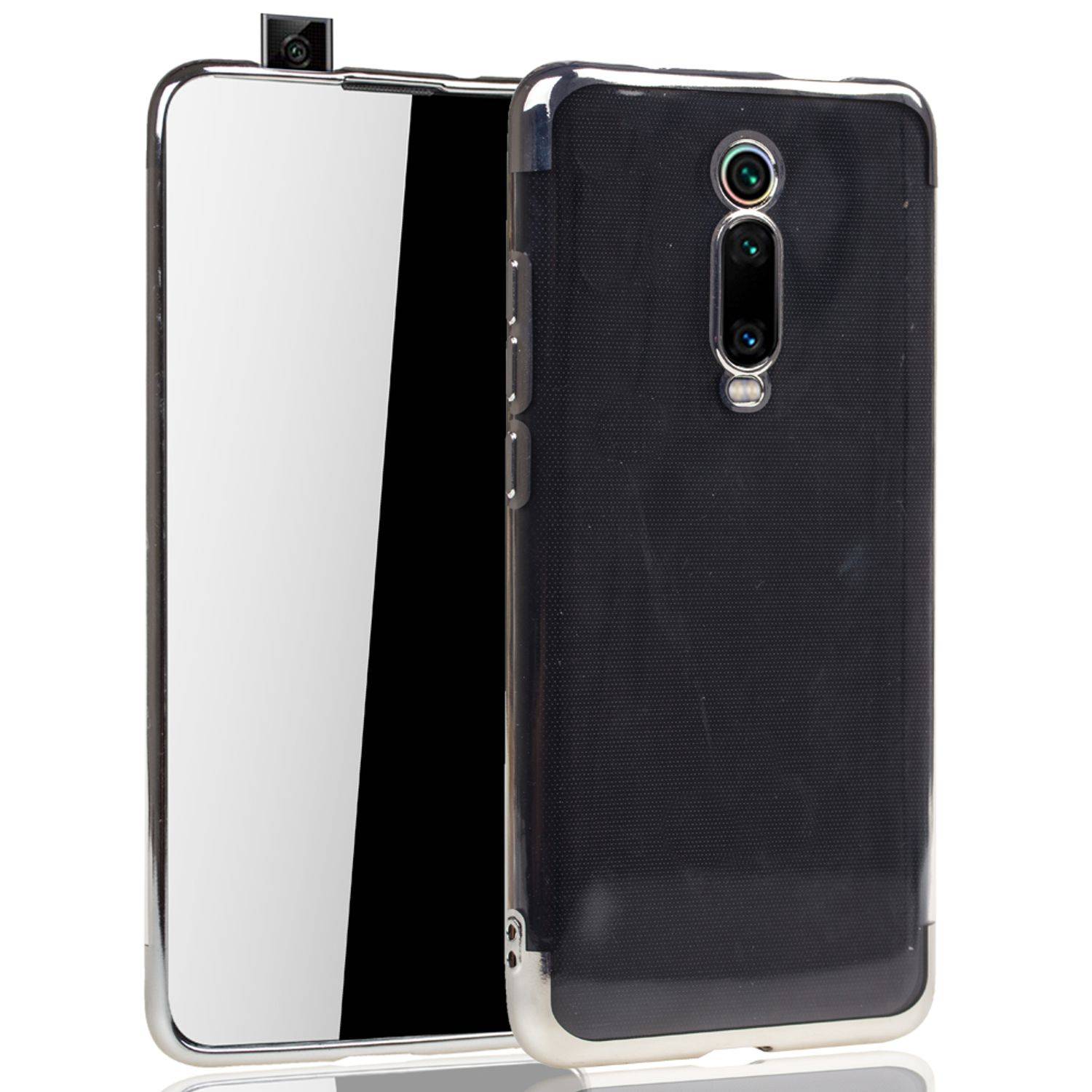 Xiaomi Mi 9T Handyhülle Bumper Backcover Silber