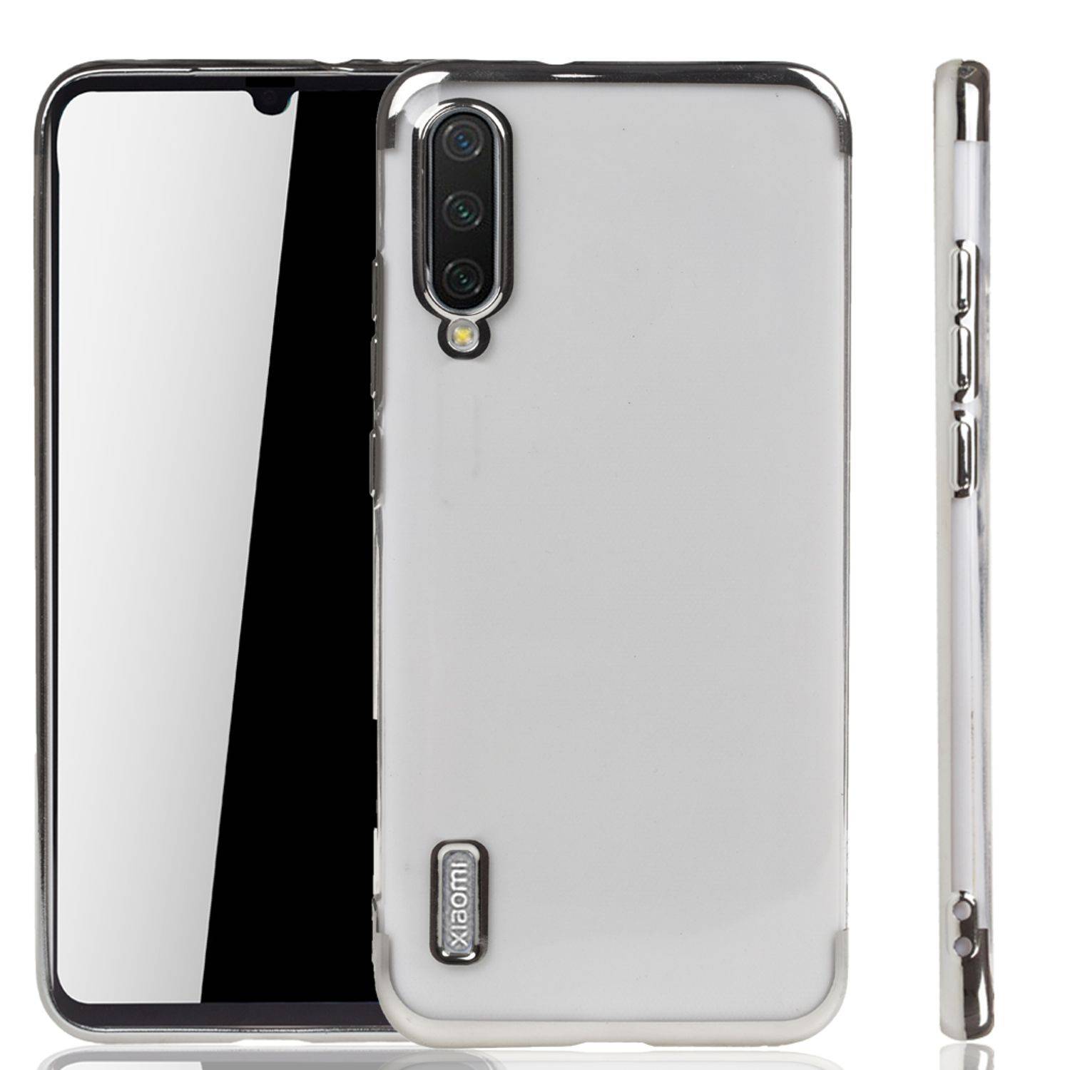Xiaomi Mi A3 Handyhülle Bumper Backcover Silber