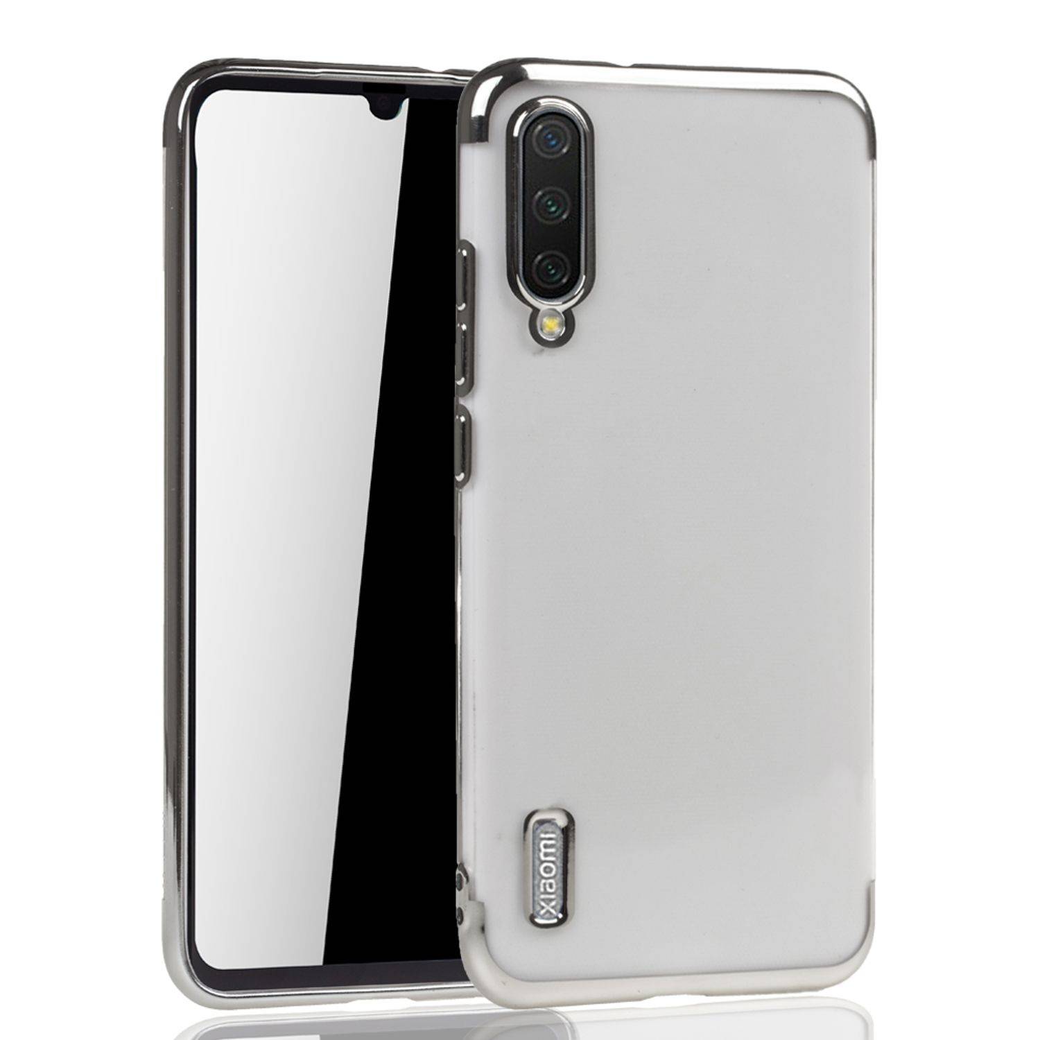 Xiaomi Mi A3 Handyhülle Bumper Backcover Silber