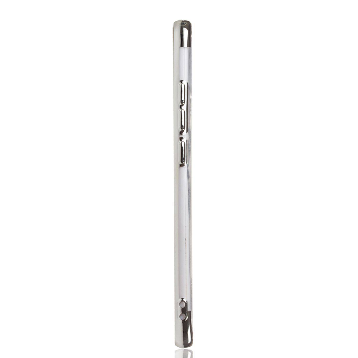 Xiaomi Mi A3 Handyhülle Bumper Backcover Silber