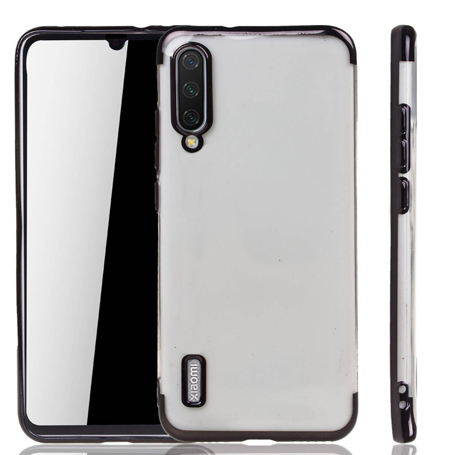 Xiaomi Mi A3 Handyhülle Bumper Backcover Schwarz